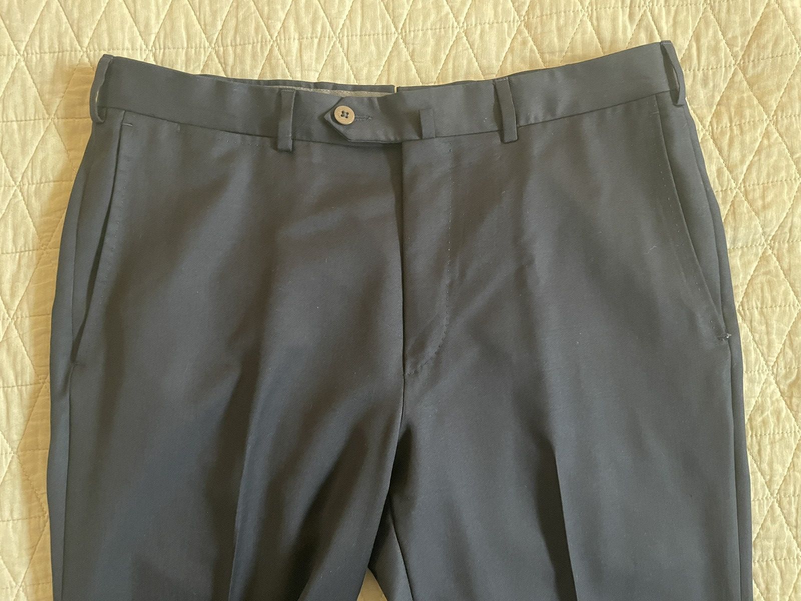 Ermenegildo Zegna Flat Front Micronsphere Wool Trouser Size 48R - 4 Thumbnail
