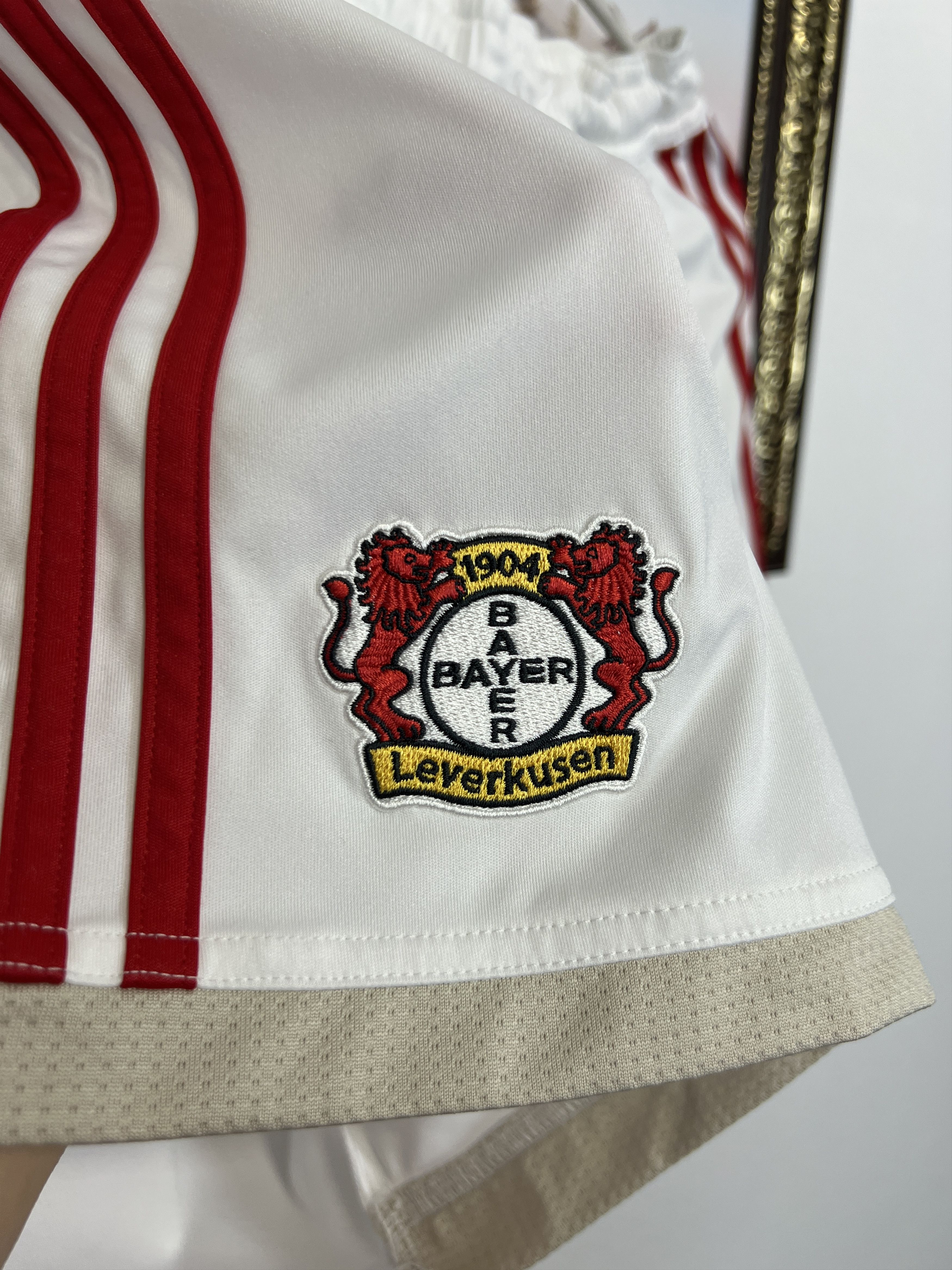 Adidas Bayer 04 Leverkusen Football Shorts Soccer PLayer Issue Size US 32 / EU 48 - 4 Thumbnail