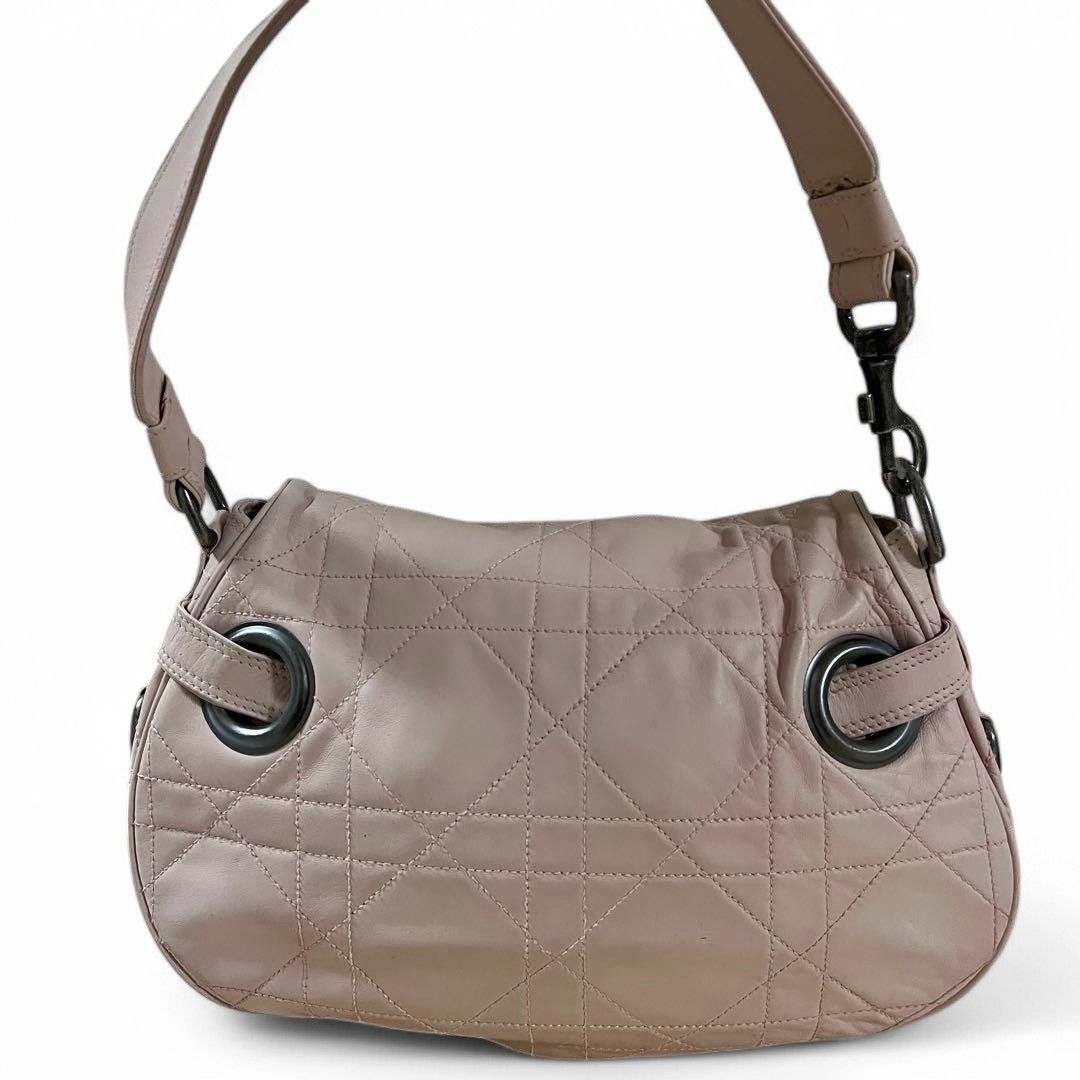 Dior Dior - Pink Leather Handbag Shoulder Bag Charm Tote Size ONE SIZE - 2 Thumbnail