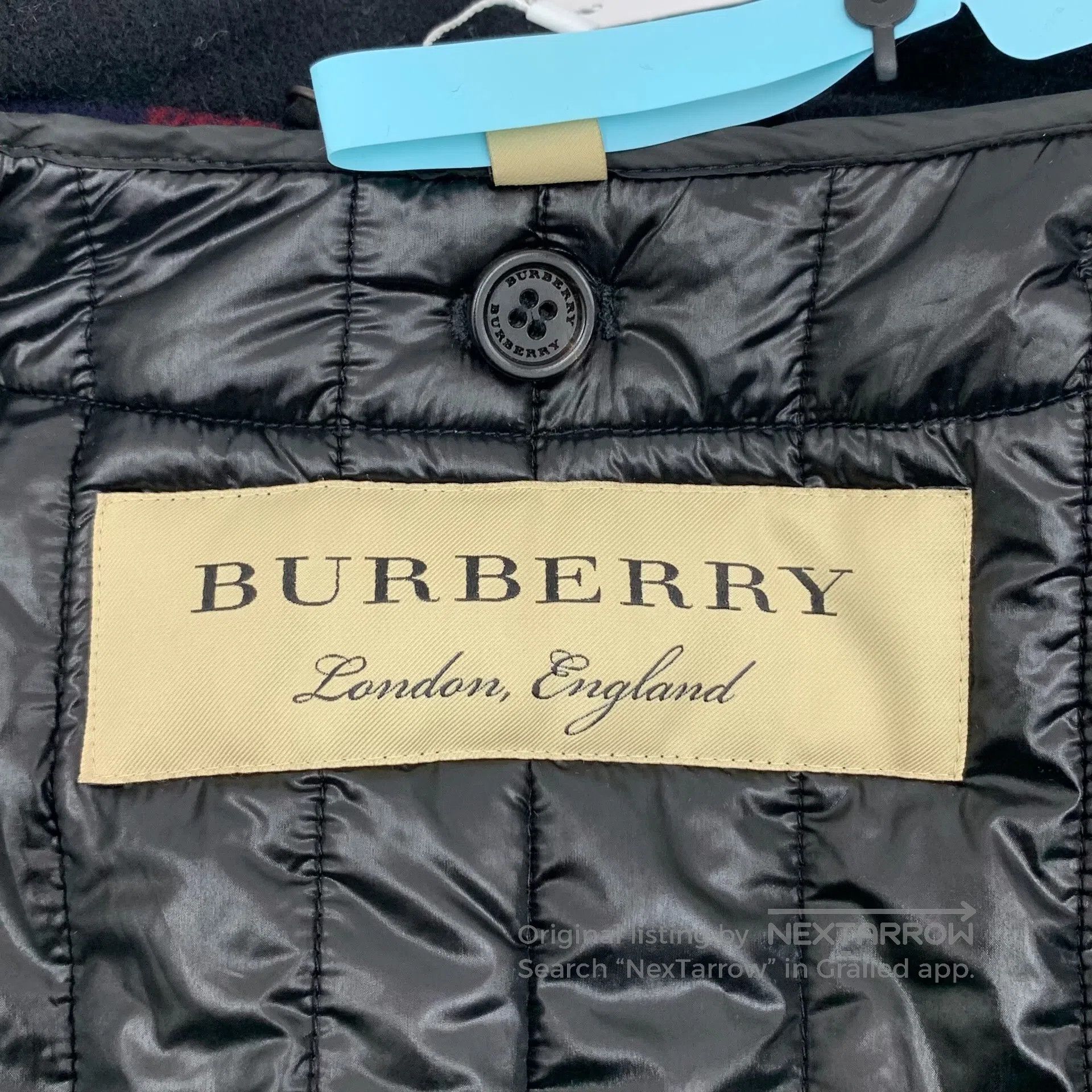 Burberry Burberry Plaid design horn button hooded long-sleeved coat Size XXS / US 00 / IT 34 - 5 Thumbnail