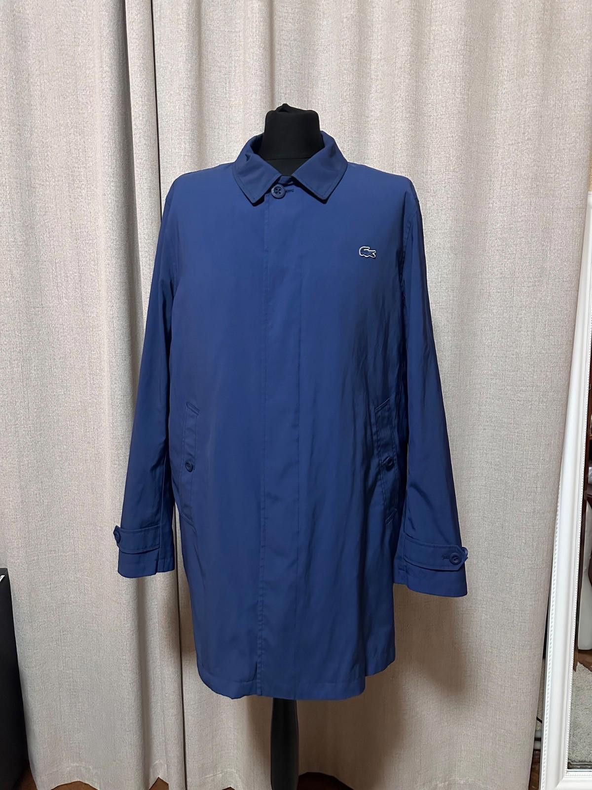 Lacoste Lacoste Men's Navy Blue Raincoat Trench Sz XXL Size US XL / EU 56 / 4 - 1 Thumbnail