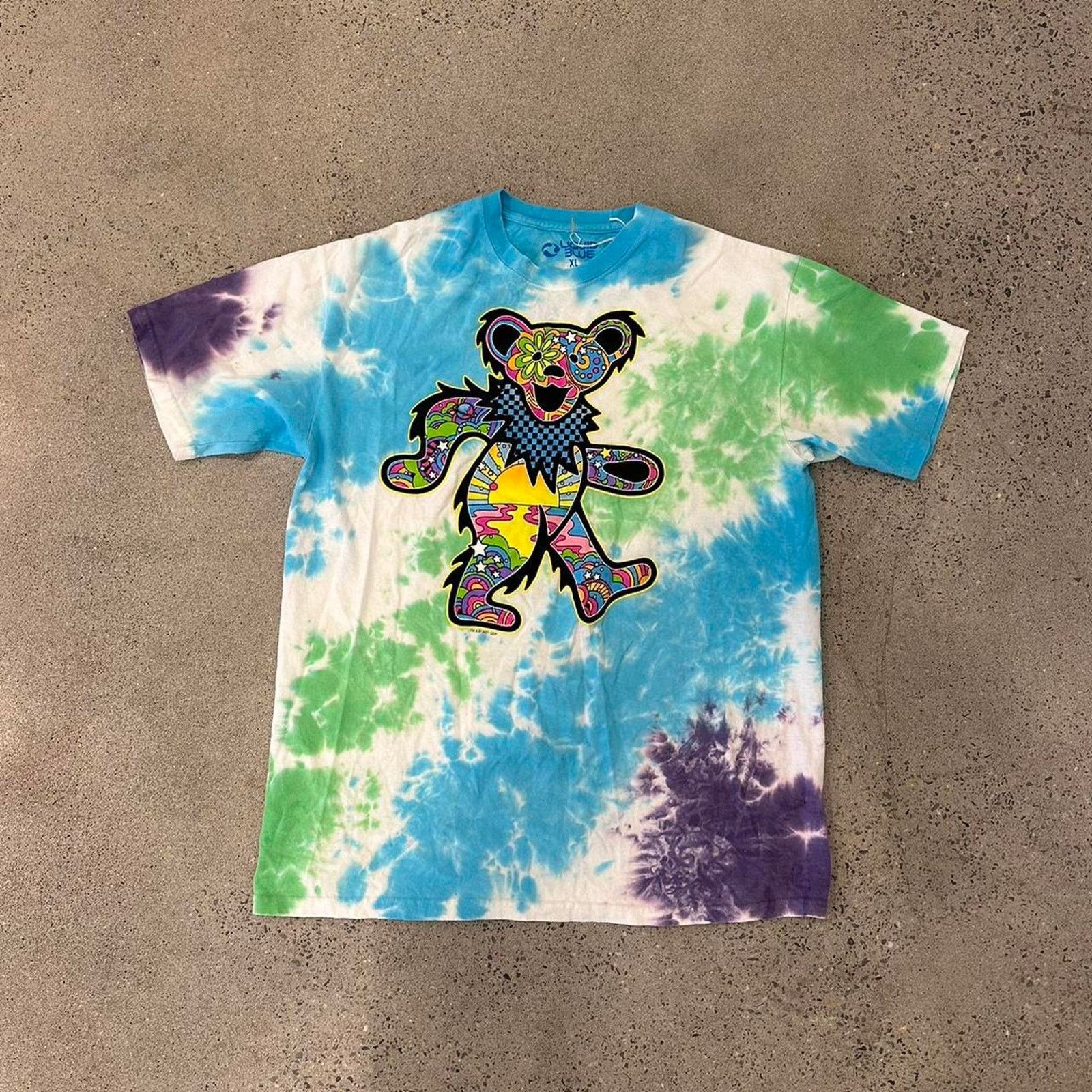 Liquid Blue Liquid Blue XL T-Shirt Graphic Tee Grateful Dead Bear Size US XL / EU 56 / 4 - 1 Thumbnail