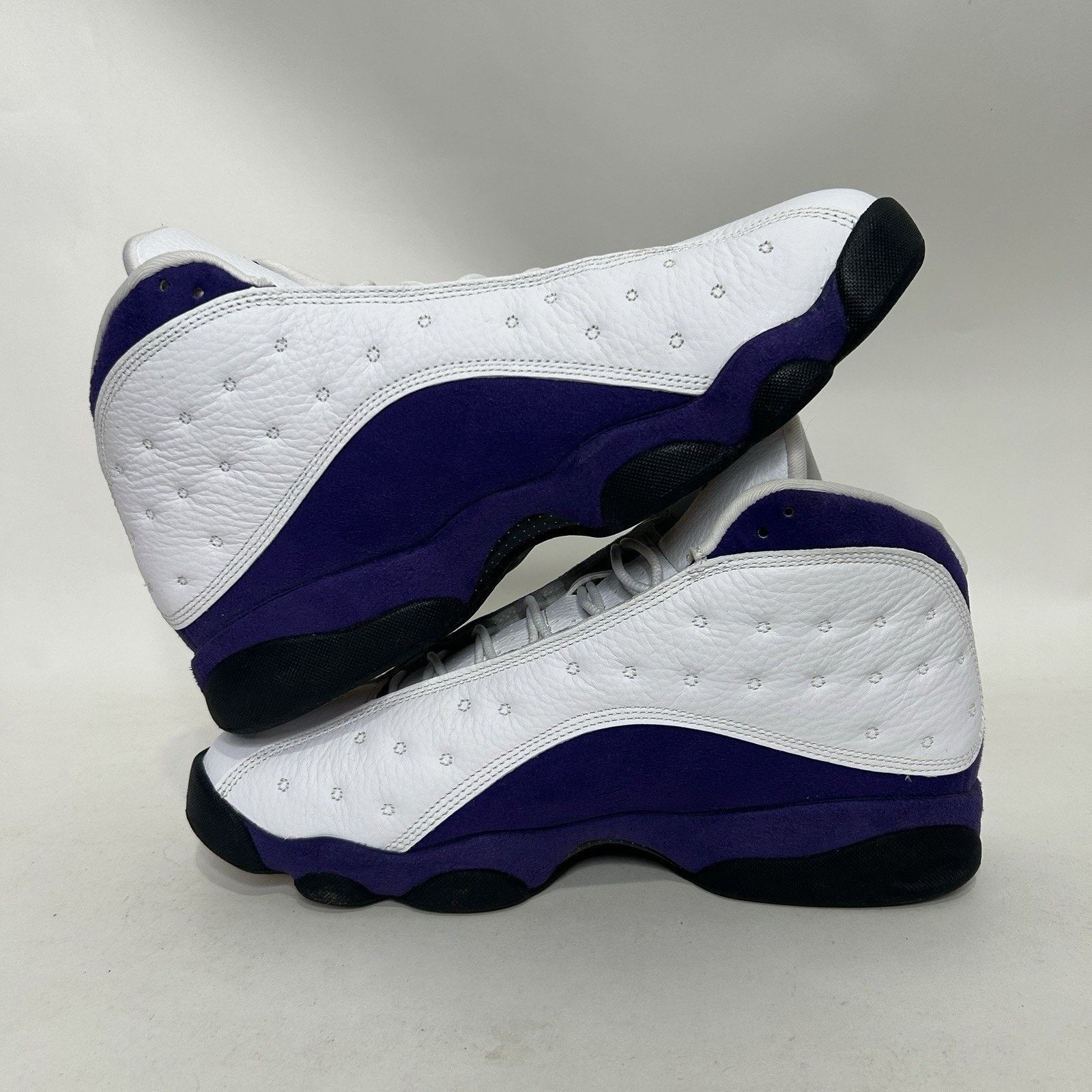 Jordan Brand Nike Shoes Air Jordan 13 Retro OG “Lakers/Purple White” Size US 10.5 / EU 43-44 - 3 Thumbnail