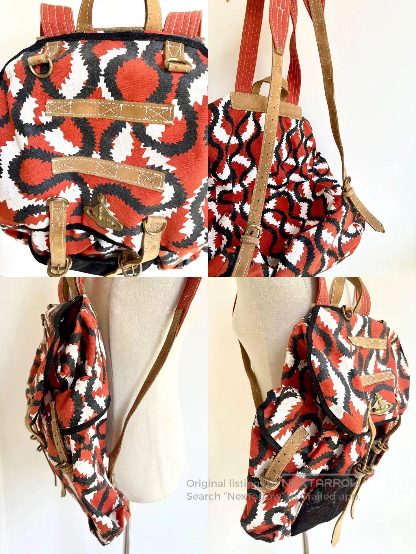 Vivienne Westwood Vivienne Westwood Red and White Pirate Bag. Size ONE SIZE - 8 Thumbnail