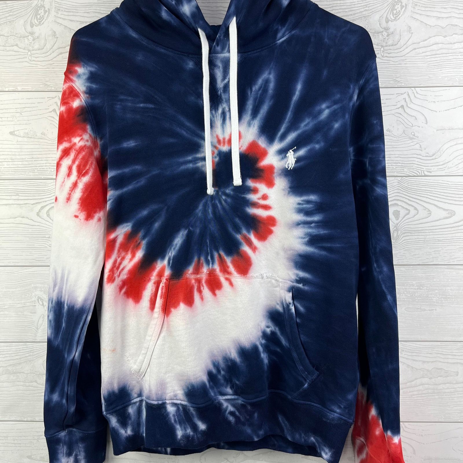 Polo Ralph Lauren Polo Ralph Lauren Tie Dye Hoodie Mens Size XS Red White Blue Size US XS / EU 42 / 0 - 5 Thumbnail