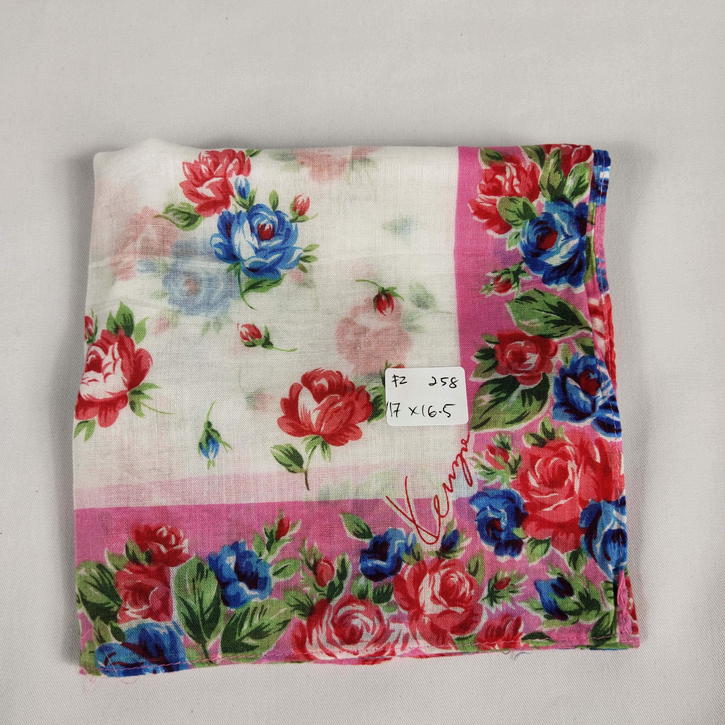 Kenzo × Vintage Kenzo Handkerchief / Neckerchief / Bandana FZ258 Size ONE SIZE - 2 Thumbnail