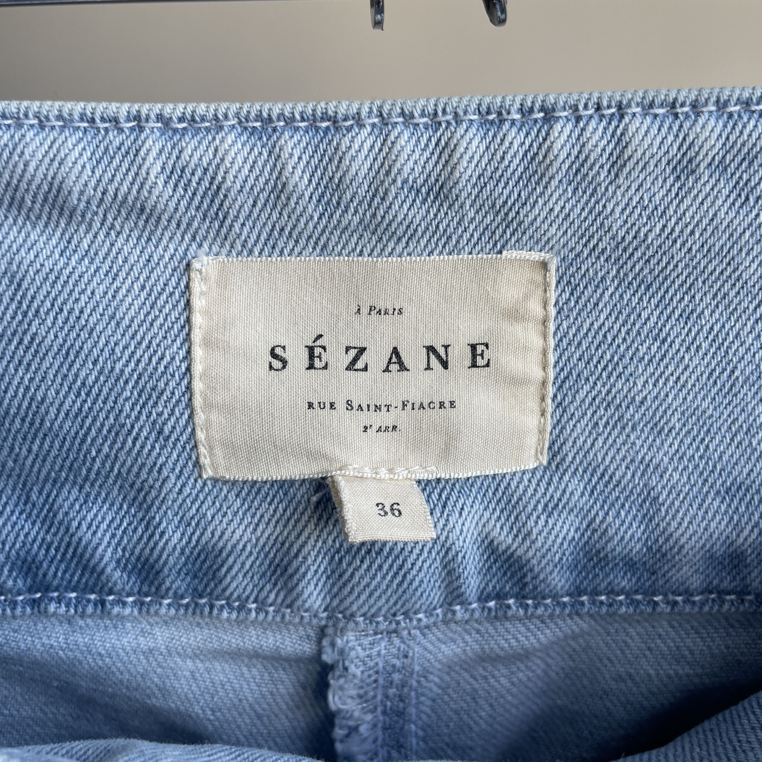 Sezane Sezane Franck Buckled Waist High Rise Jeans Size EUR 36 Size 25" / US 0 / IT 36 - 7 Thumbnail