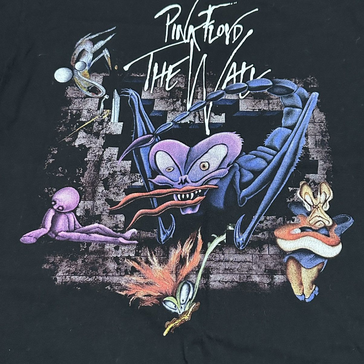 Band Tees Pink Floyd "The Wall" Shirt Black Scorpion Double Sided XXL Size US XXL / EU 58 / 5 - 4 Thumbnail