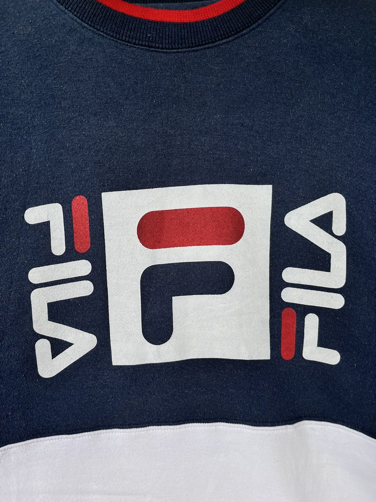 Fila Vintage Fila Three Tones Sweatshirt Size US L / EU 52-54 / 3 - 3 Thumbnail