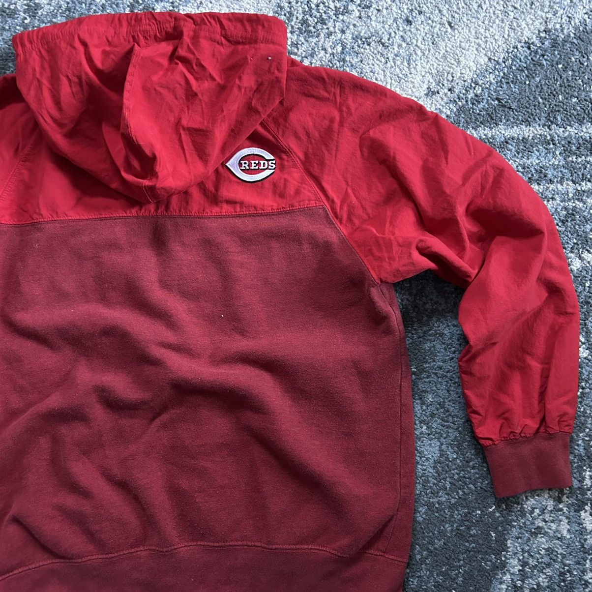 Majestic 2015 CiNCiNNATi REDS FULL ZiP HOODED SPRiNG TRAiNiNG JACKET Size US M / EU 48-50 / 2 - 20 Thumbnail