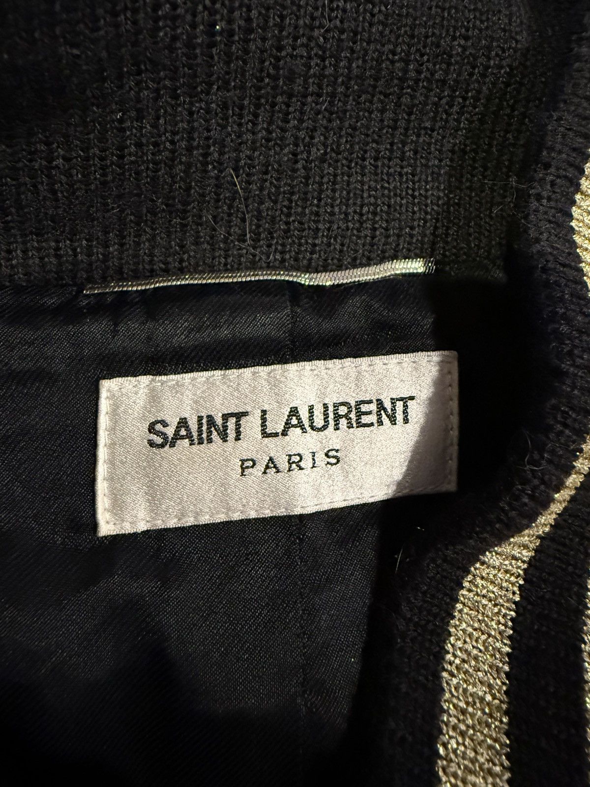 Saint Laurent Paris Saint Laurent Perforated Gold Teddy Jacket Size US M / EU 48-50 / 2 - 6 Thumbnail