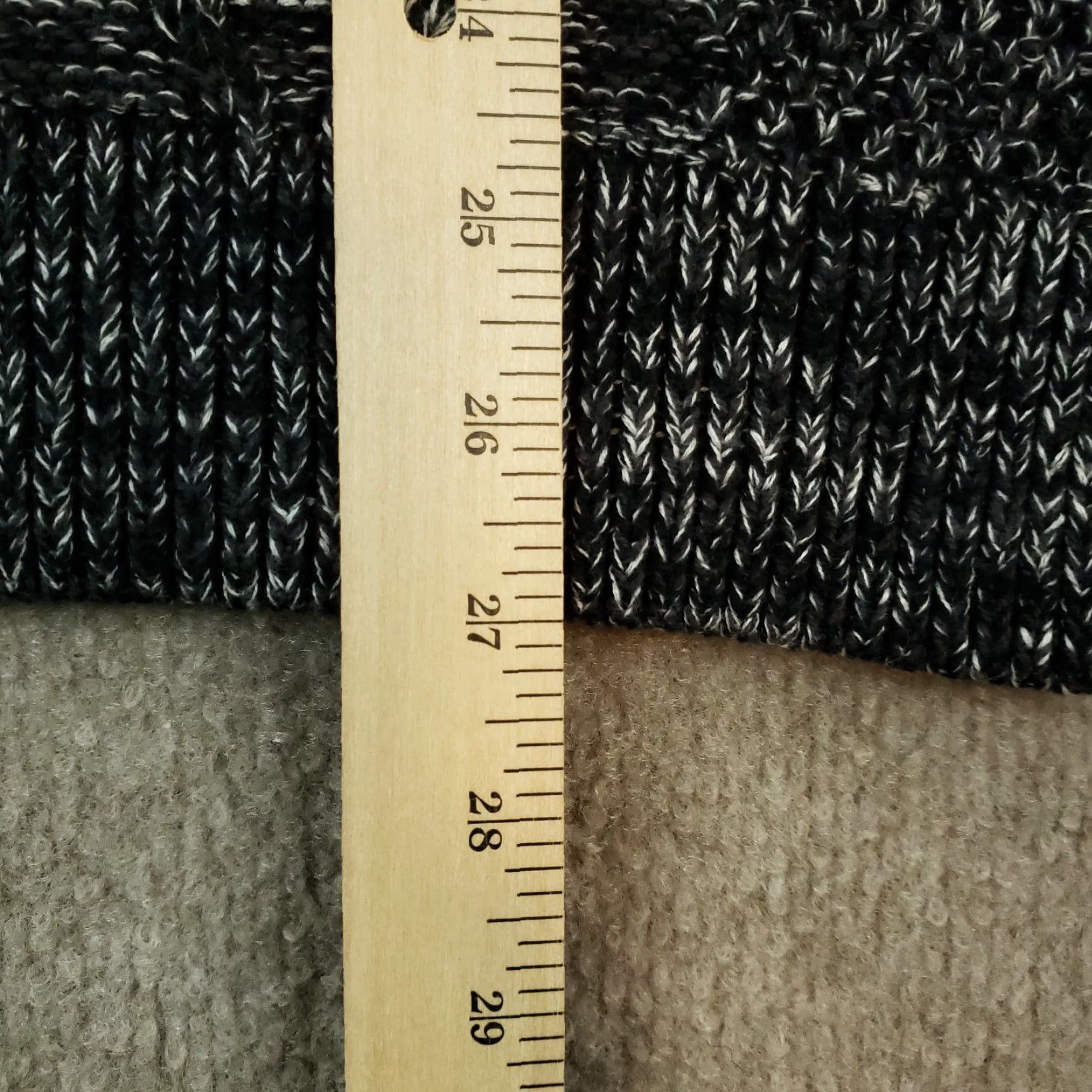Express Womens Sweater Express Medium Black Gray Turtleneck Long Sleeve Casual Knit Size M / US 6-8 / IT 42-44 - 3 Thumbnail