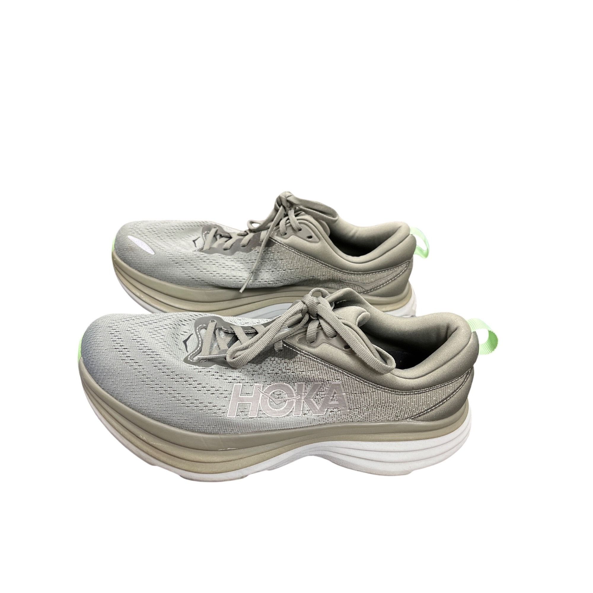 Hoka Hoka Bondi 8 wms gray green casual athletic running sneakers Size US 9 / IT 39 - 4 Thumbnail