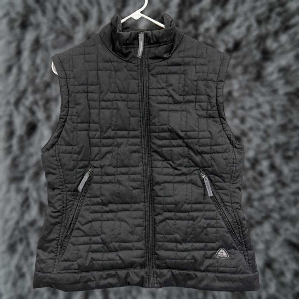 Nike Nike ACG Vest Womens L Black 3 Layer Quilted Puffer Zip Windbreaker Vest Size L / US 10 / IT 46 - 1 Thumbnail
