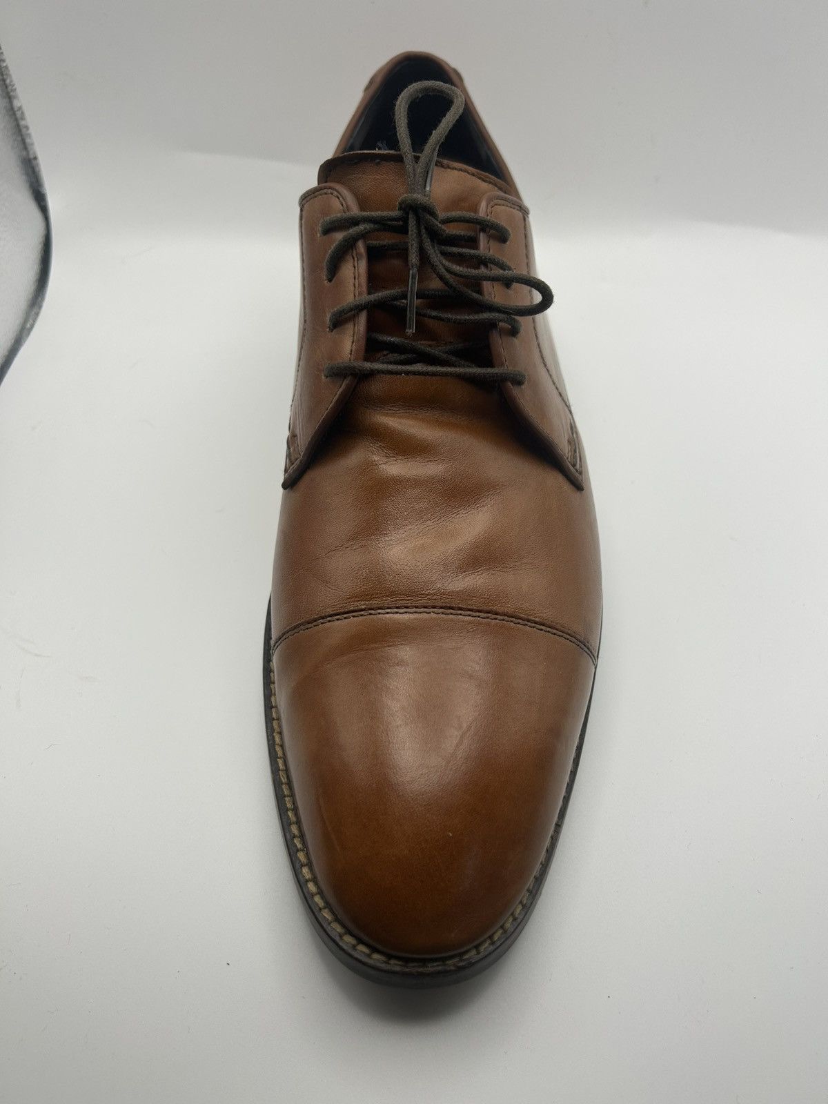 Cole Haan Cole Haan Mens Size 10 Lenox Oxford British Tan Leather Shoe Size US 10 / EU 43 - 2 Thumbnail