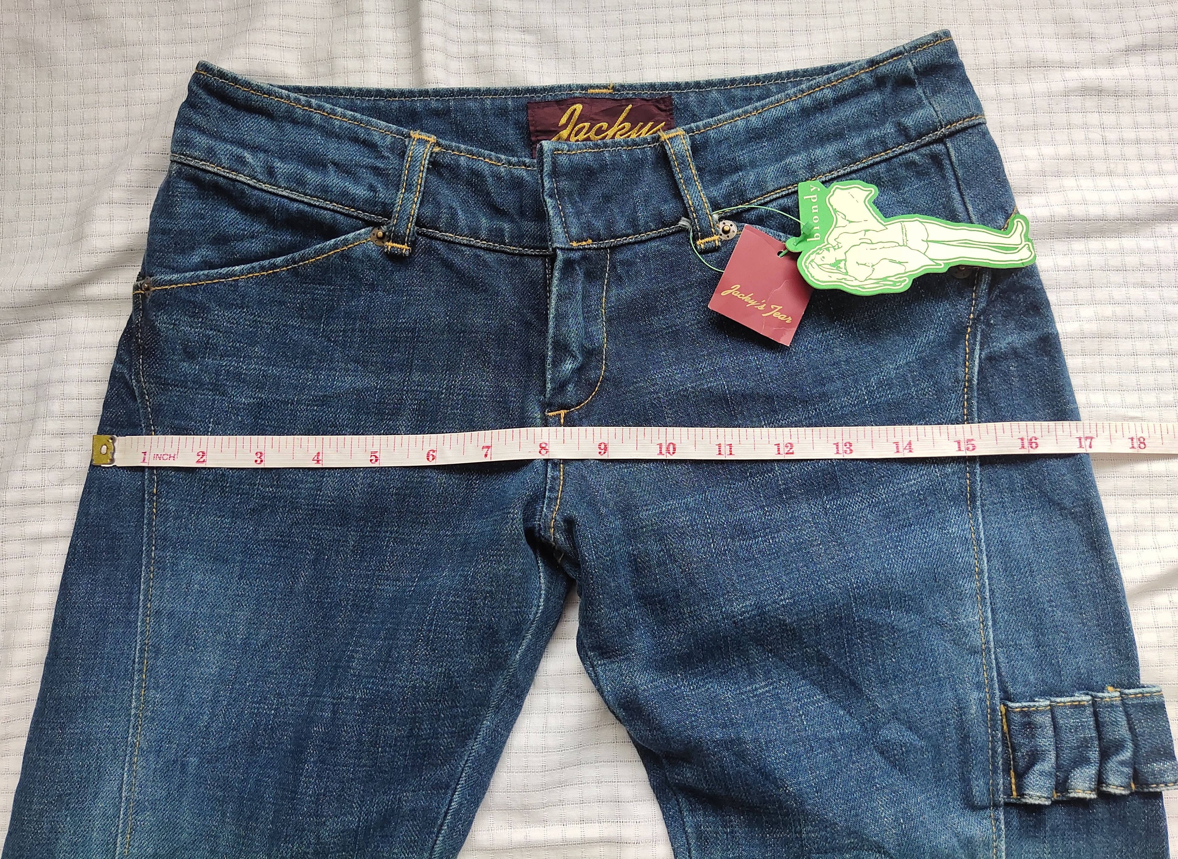 Japanese Brand (P170) Jacky's Bootcut Low waist Blue Jeans Edam Japan XS Size 27" / US 4 / IT 40 - 11 Thumbnail
