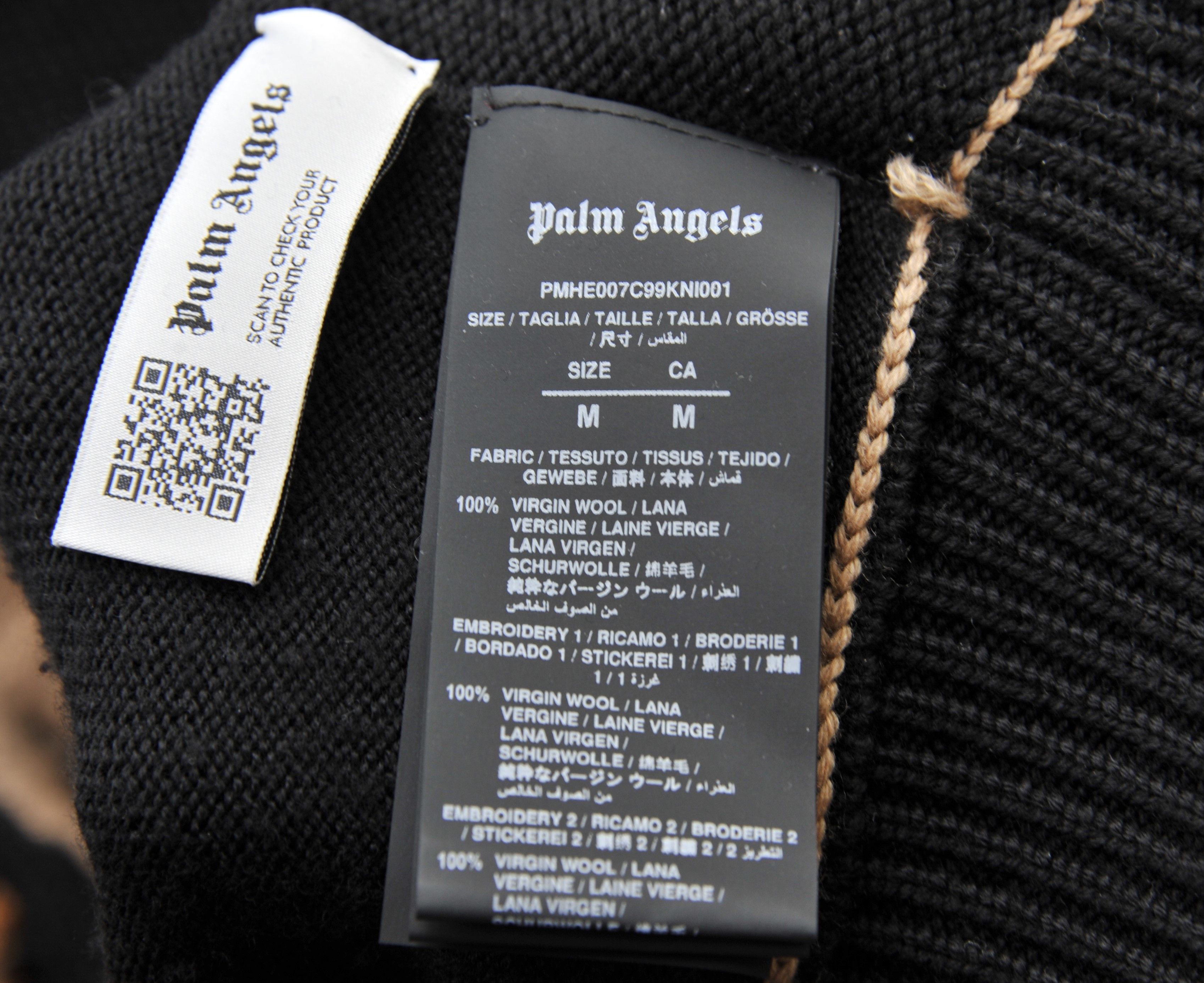 Palm Angels Palm Angels Teddy Bear Wool Knit Sweater Jumper Black Brown Size US M / EU 48-50 / 2 - 6 Thumbnail