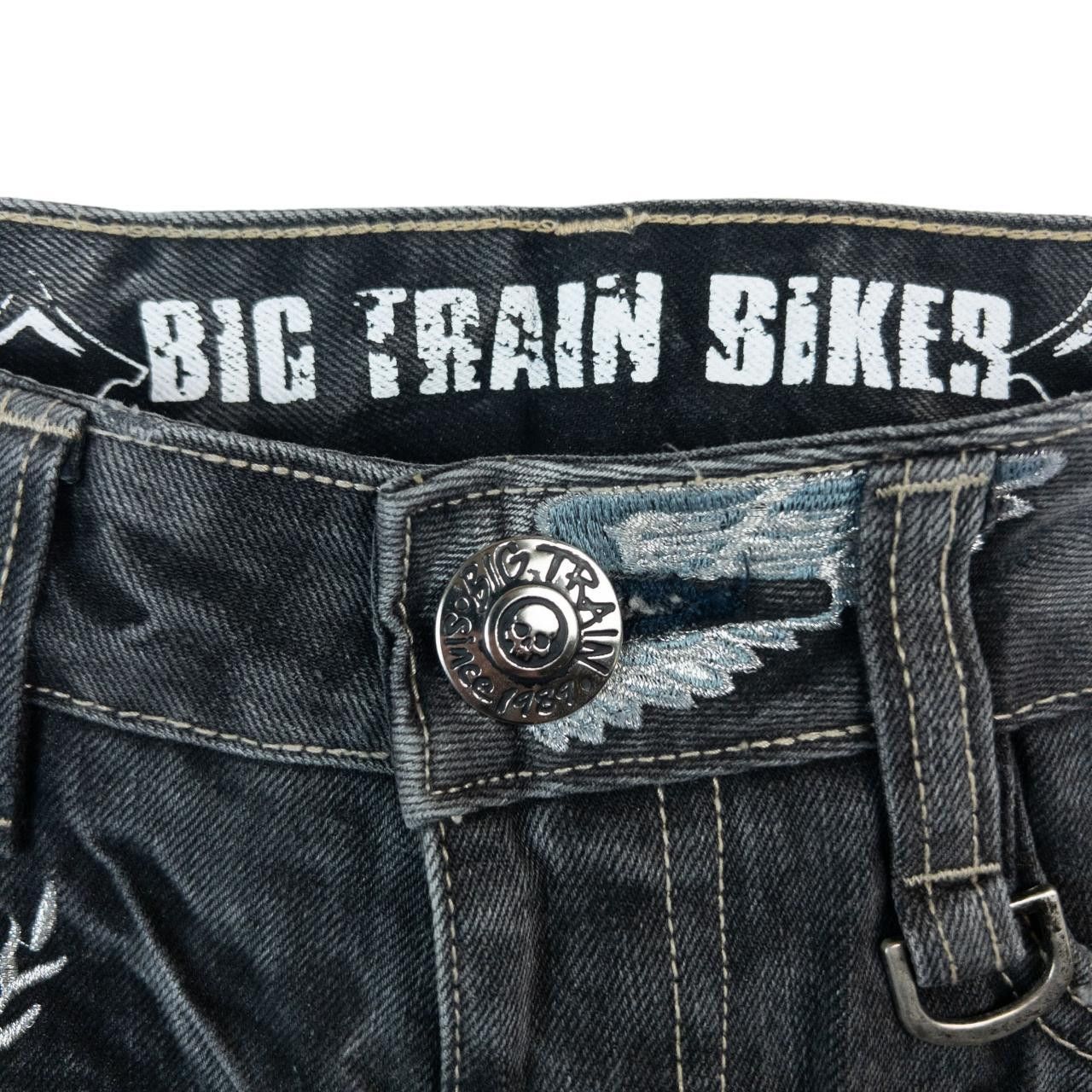 Other Vintage Big Train Japanese Biker Denim Jeans Size W29 Size US 29 - 5 Thumbnail