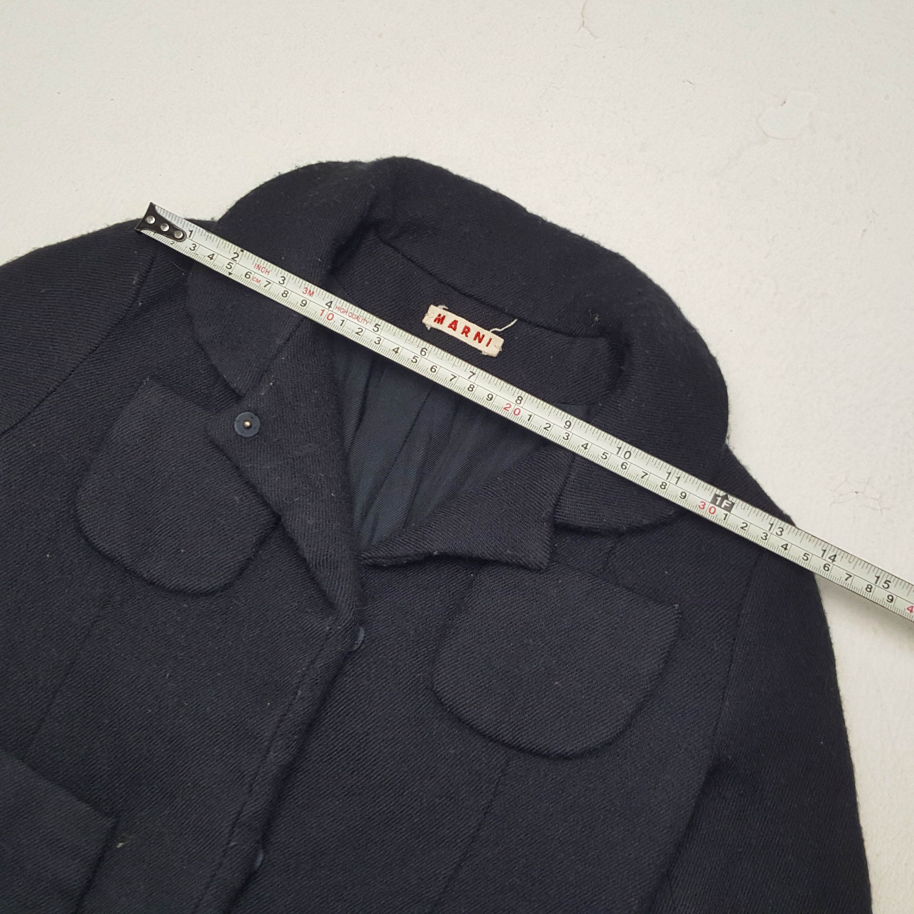 Marni × Vintage Vintage Marni Kid Wool Coat Jacket Size XXS / US 00 / IT 34 - 4 Thumbnail