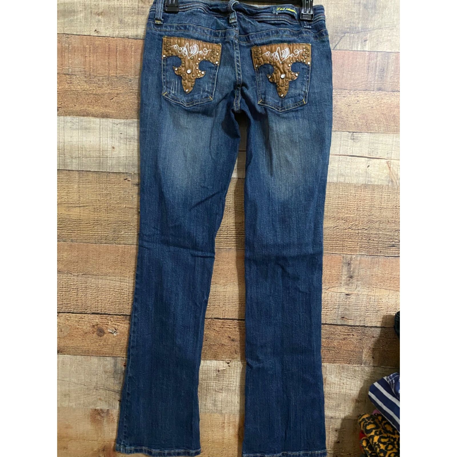 Vintage Zco Jeans Premium Womens Sz 7 Dark Wash pocket accents Blue Jeans Bootscut Casual Womens Size 7 Zco Jeans Size 28" / US 6 / IT 42 - 2 Thumbnail