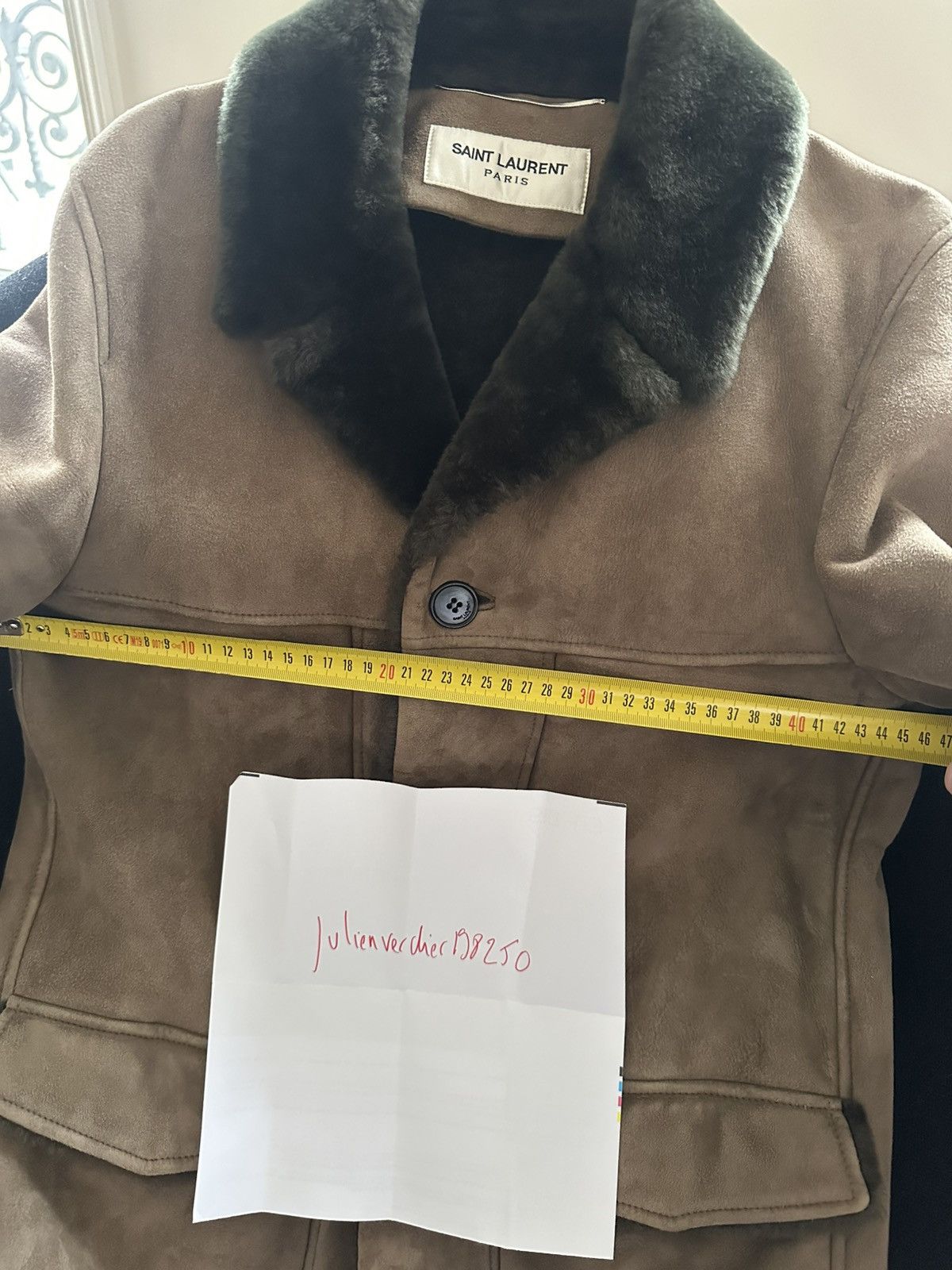 Hedi Slimane × Saint Laurent Paris Shearling Brown Coat Size US S / EU 44-46 / 1 - 7 Thumbnail