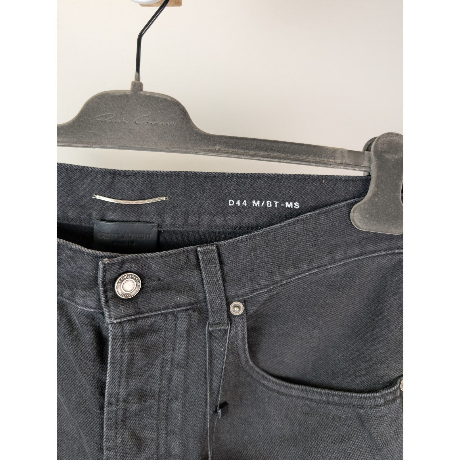 Saint Laurent Paris o1rshd1 Lame Orghini Baggy Ballon Denim Pants in Ewan Black Size US 32 / EU 48 - 8 Thumbnail