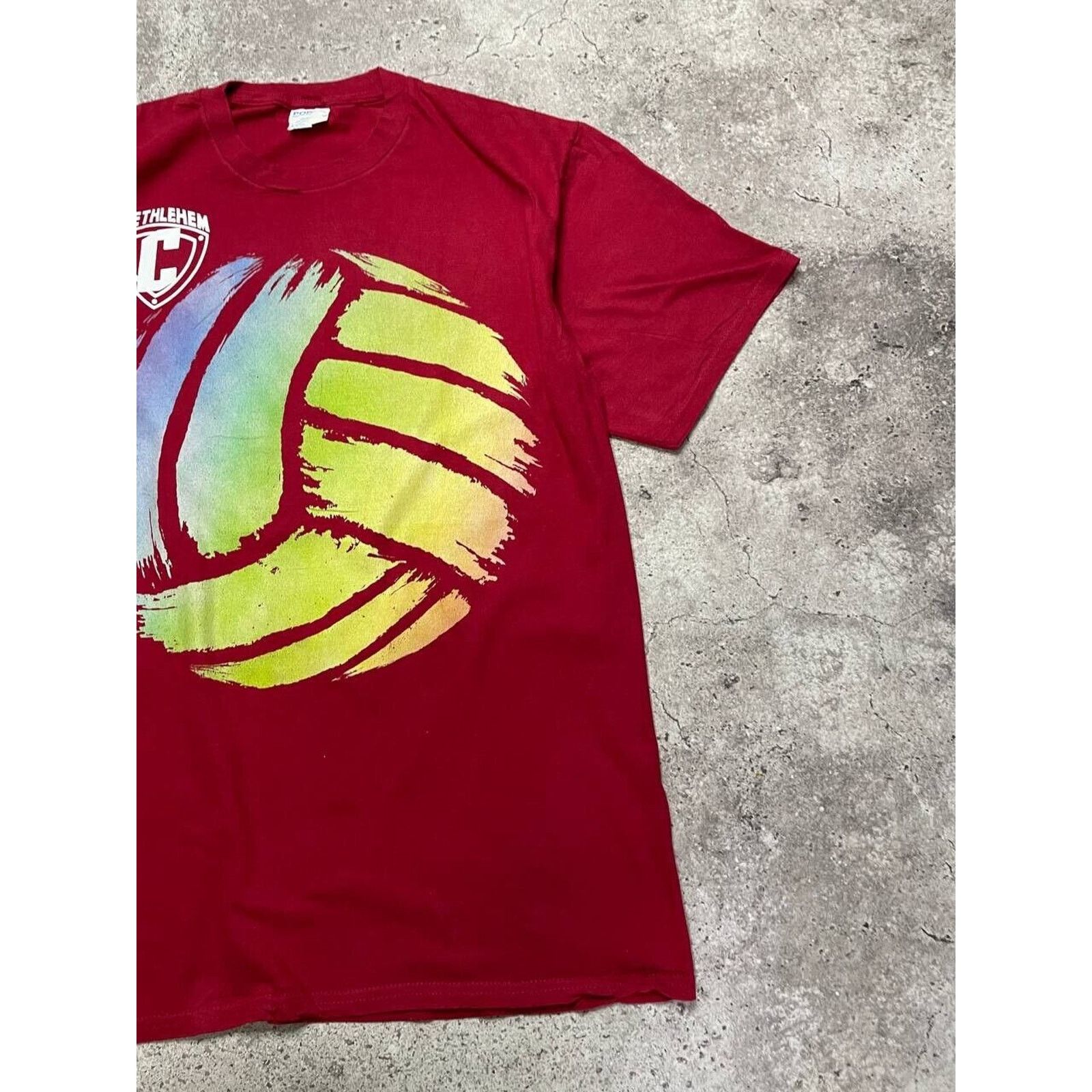 Vintage Vintage Bethlehem Volleyball T-Shirt Red M Duclos #6 Team Size US M / EU 48-50 / 2 - 4 Thumbnail