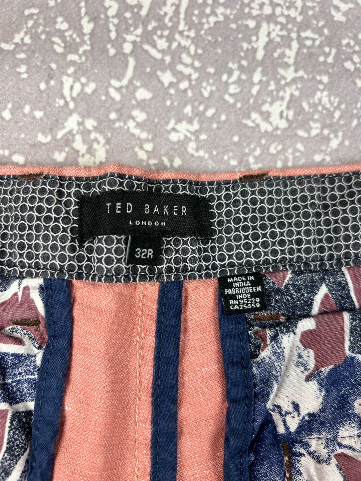 Ted Baker Ted Baker Summer Cotton/Linen Shorts Mens 32R Pink Size US 32 / EU 48 - 7 Thumbnail