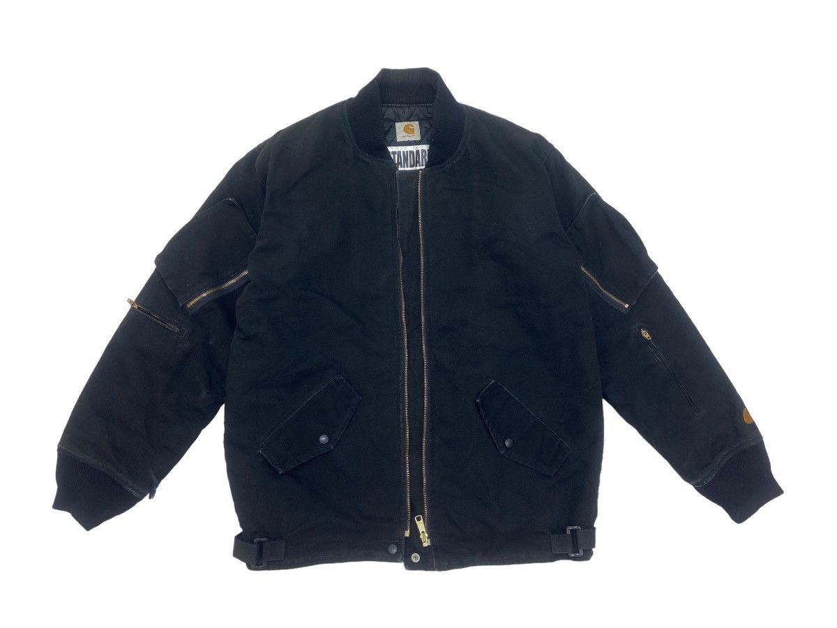 Carhartt Carhartt X Standard Duck Canvas Biker Bomber Style Jacket Size US L / EU 52-54 / 3 - 1 Thumbnail