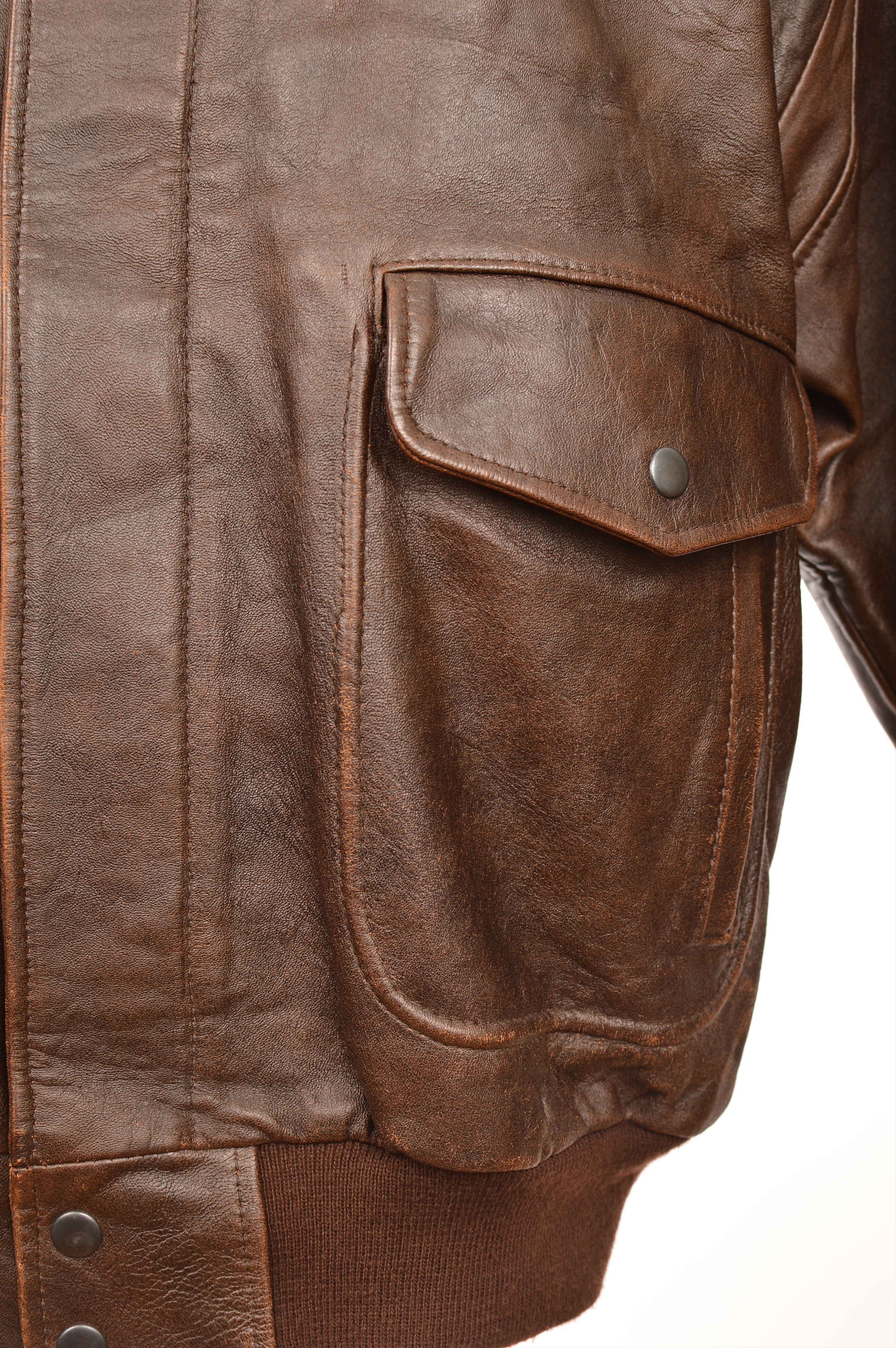 Leather McDuncan Air Force Brown Leather Aviator Jacket Size US M / EU 48-50 / 2 - 3 Thumbnail