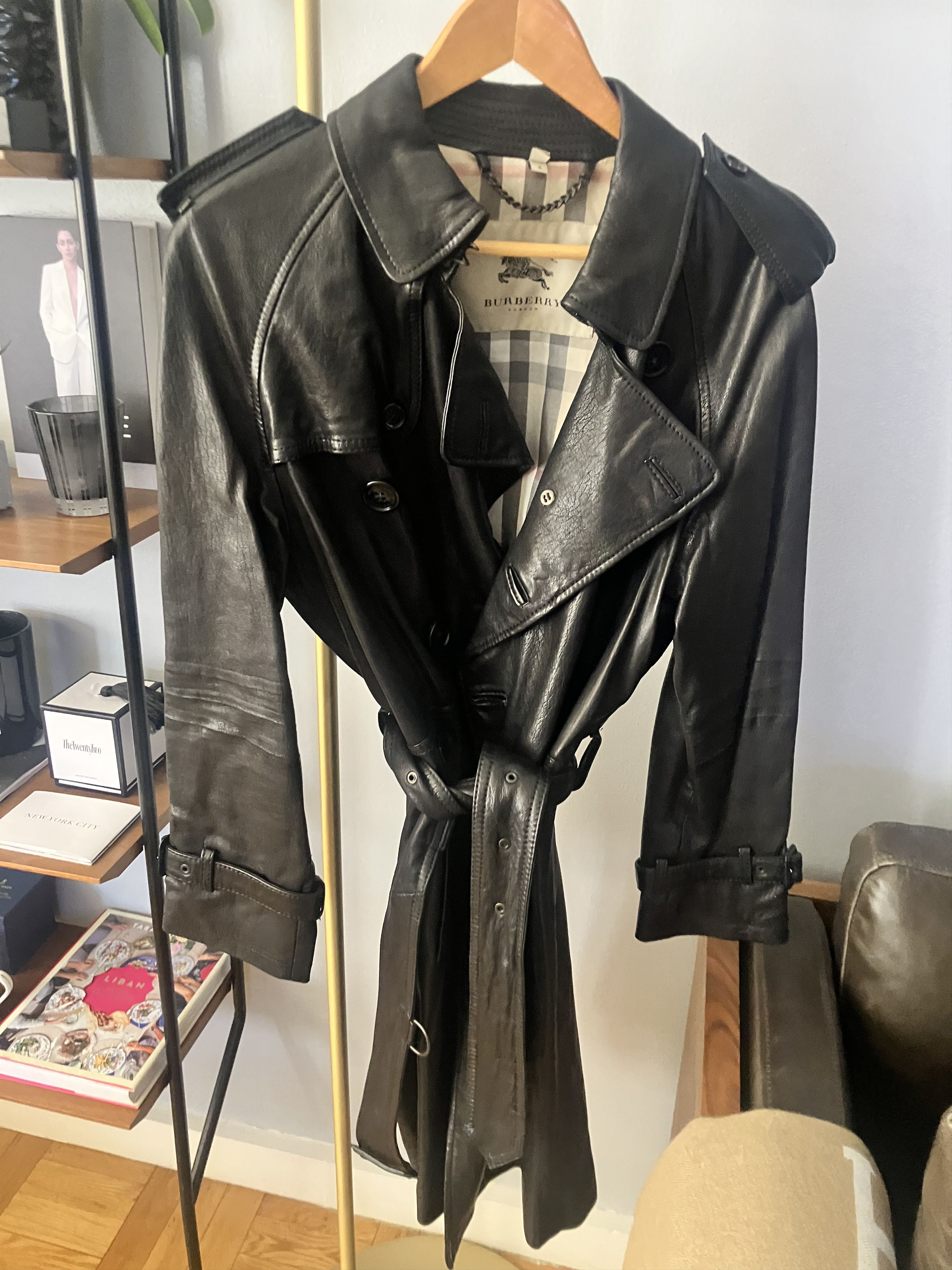 Burberry Burberry Leather Teench Coat Mid Length Size US M / EU 48-50 / 2 - 1 Thumbnail
