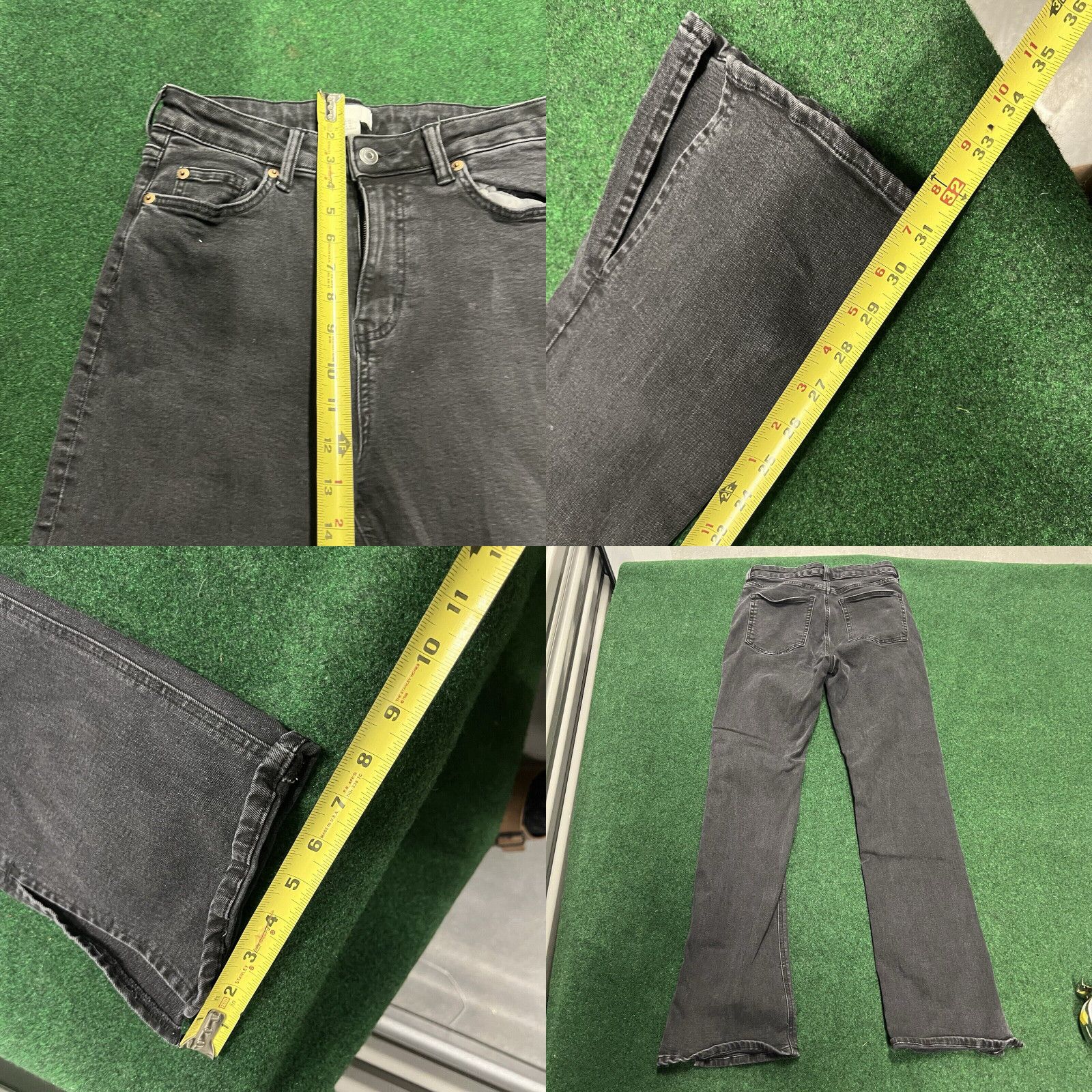 H&M H&M jeans womens size 10 regular skinny black mid rise stretch Size 32" / US 10 / IT 46 - 8 Thumbnail