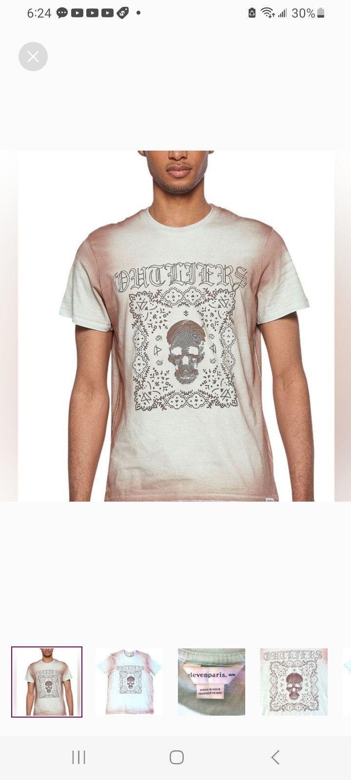 Eleven Paris Eleven Paris Knit Spray T-Shirt (ICY MORN SPRAY) Size US M / EU 48-50 / 2 - 5 Thumbnail
