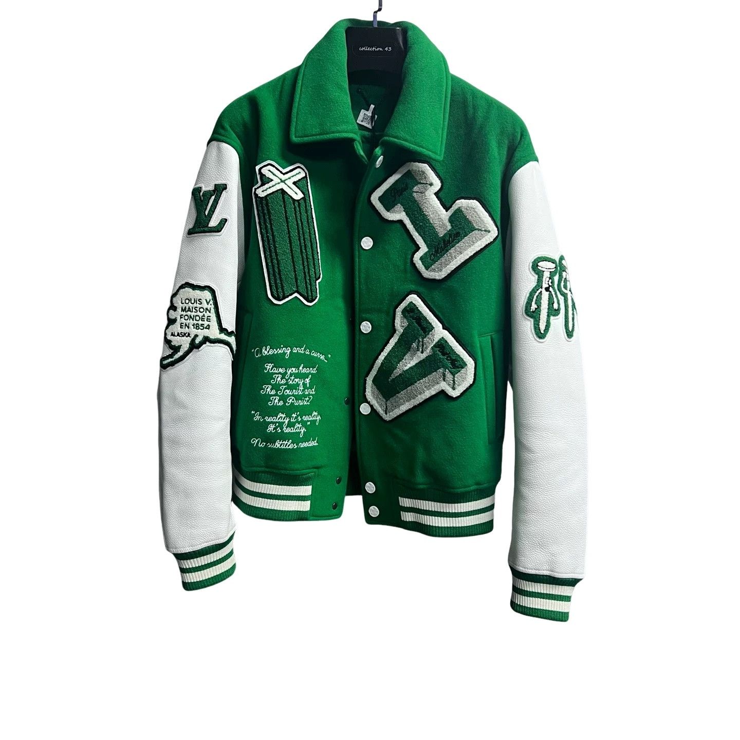 Louis Vuitton Louis Vuitton Green Patch Varsity Jacket Size 48 Size US M / EU 48-50 / 2 - 1 Thumbnail
