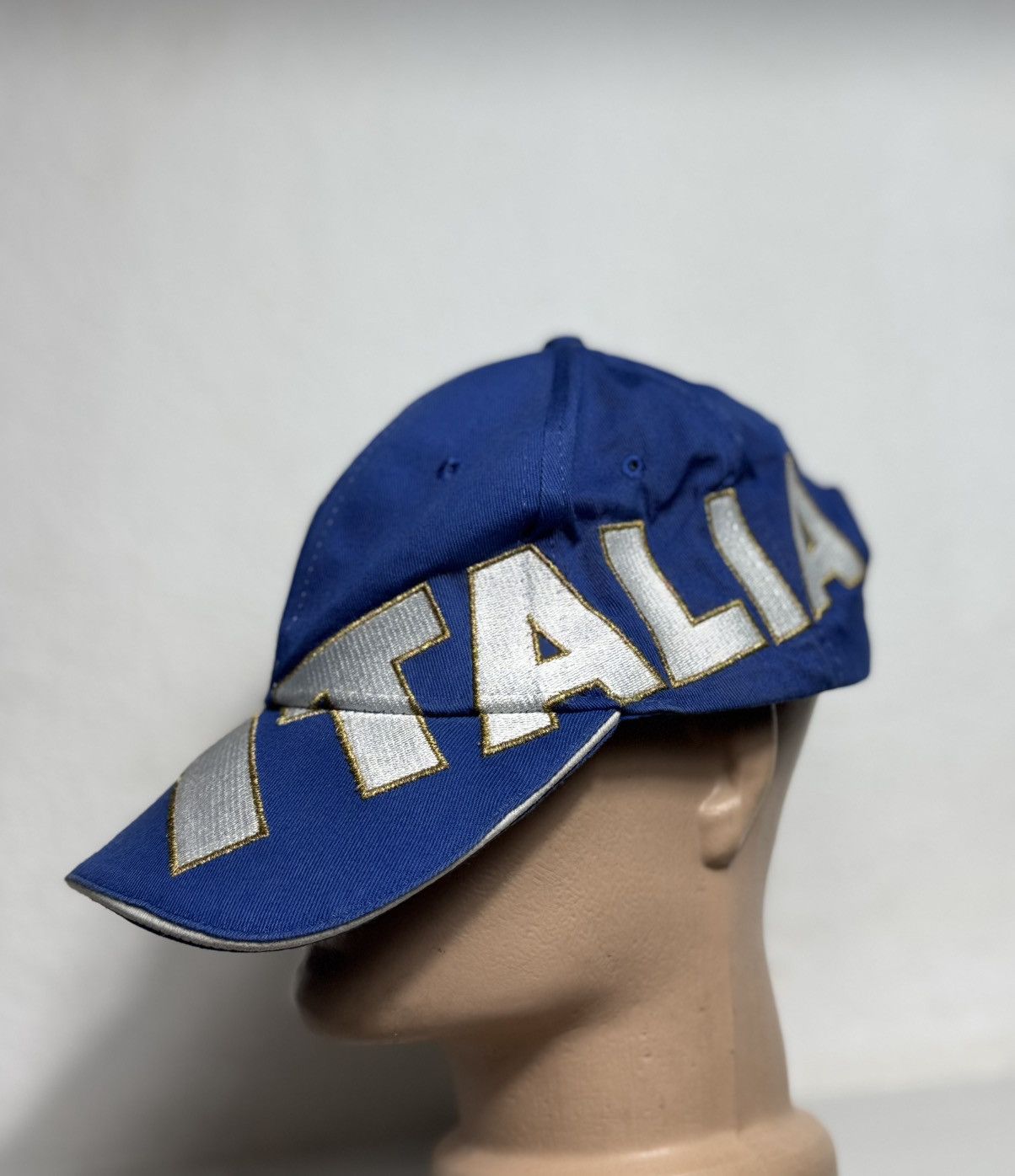Vintage Italia Vintage Cap Big Logo Blue Size ONE SIZE - 2 Thumbnail