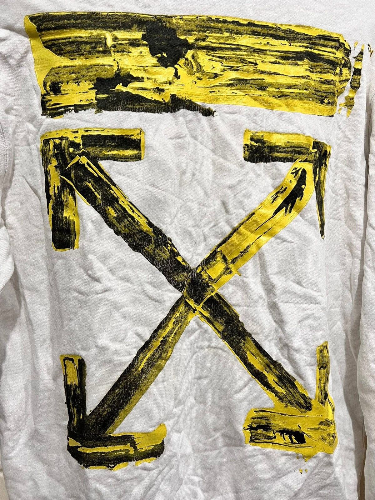 Off-White Off White Yellow Arrow BackPrint Sweatshirt Size US M / EU 48-50 / 2 - 3 Thumbnail