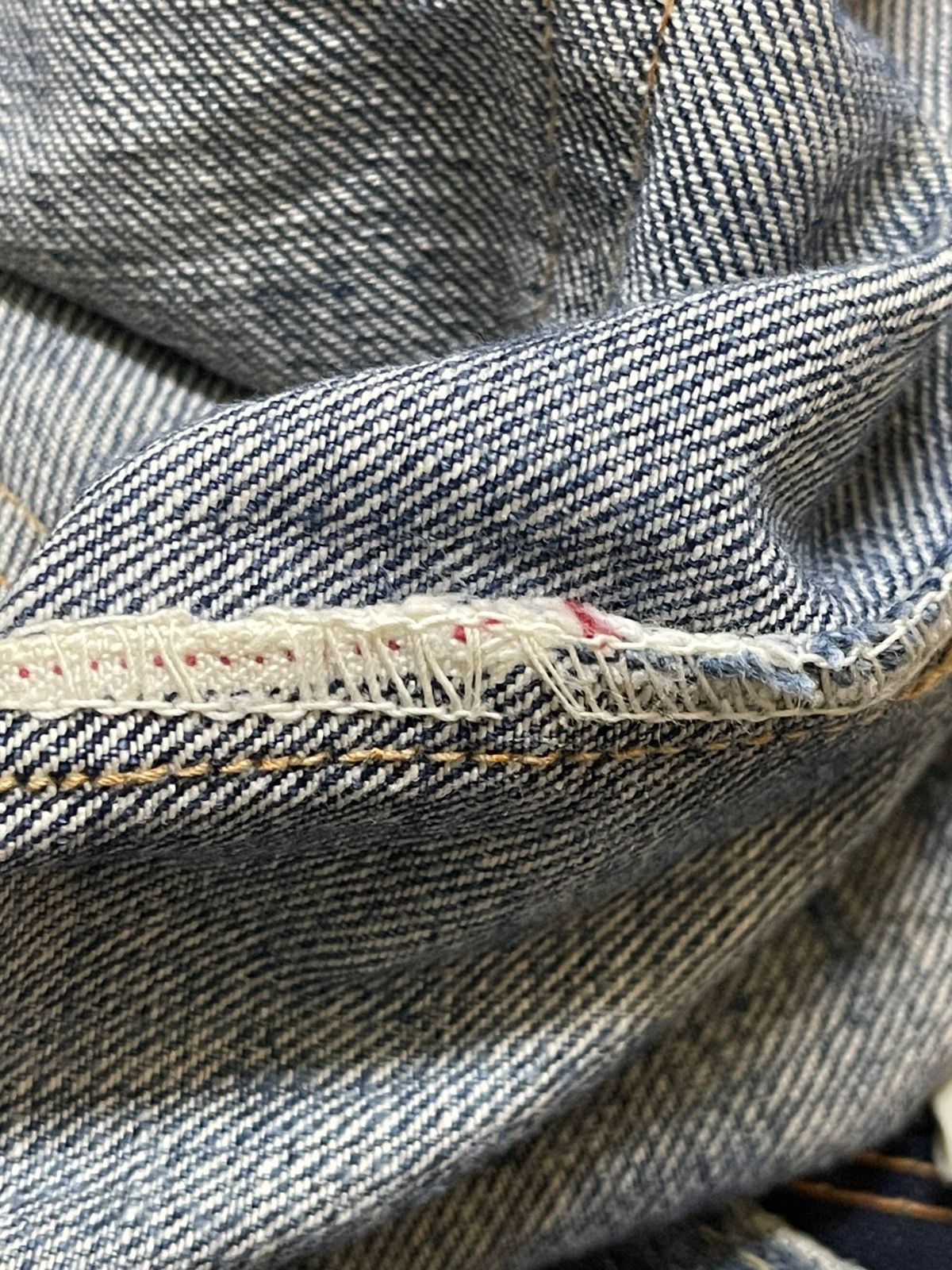 Levi's Vintage 80s Levis 501 Talon Selvedge E Mud Wash Distressed Size US 32 / EU 48 - 17 Thumbnail