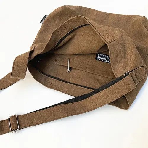 VIBE Graphic print canvas shoulder bag messenger bag y2k Size ONE SIZE - 5 Thumbnail