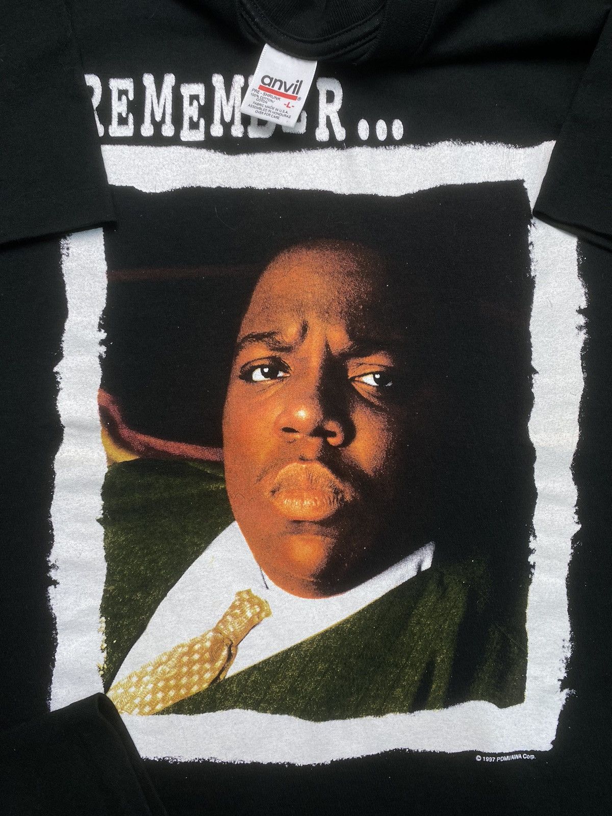 Rap Tees × Vintage Vintage Biggie The Notorious Big Raptees 1997 Size US L / EU 52-54 / 3 - 3 Thumbnail