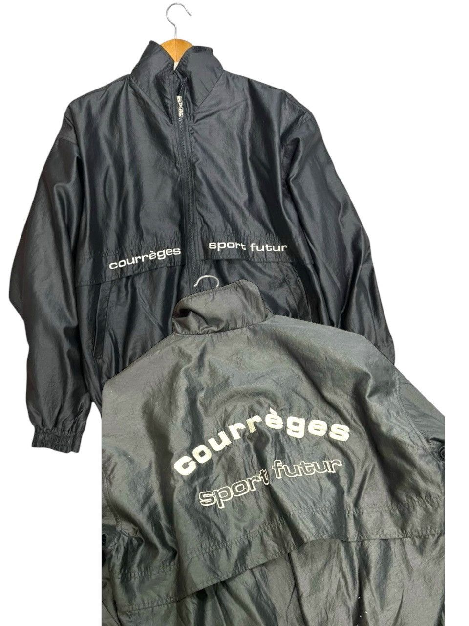 Courreges × Designer Vintage Courreges Bomber Jacket Size US L / EU 52-54 / 3 - 1 Thumbnail