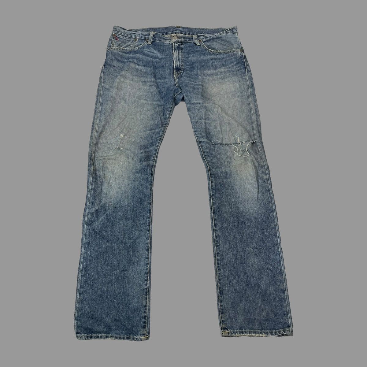 Polo Ralph Lauren Vintage 90s polo Ralph Lauren distressed denim Size US 38 / EU 54 - 1 Thumbnail