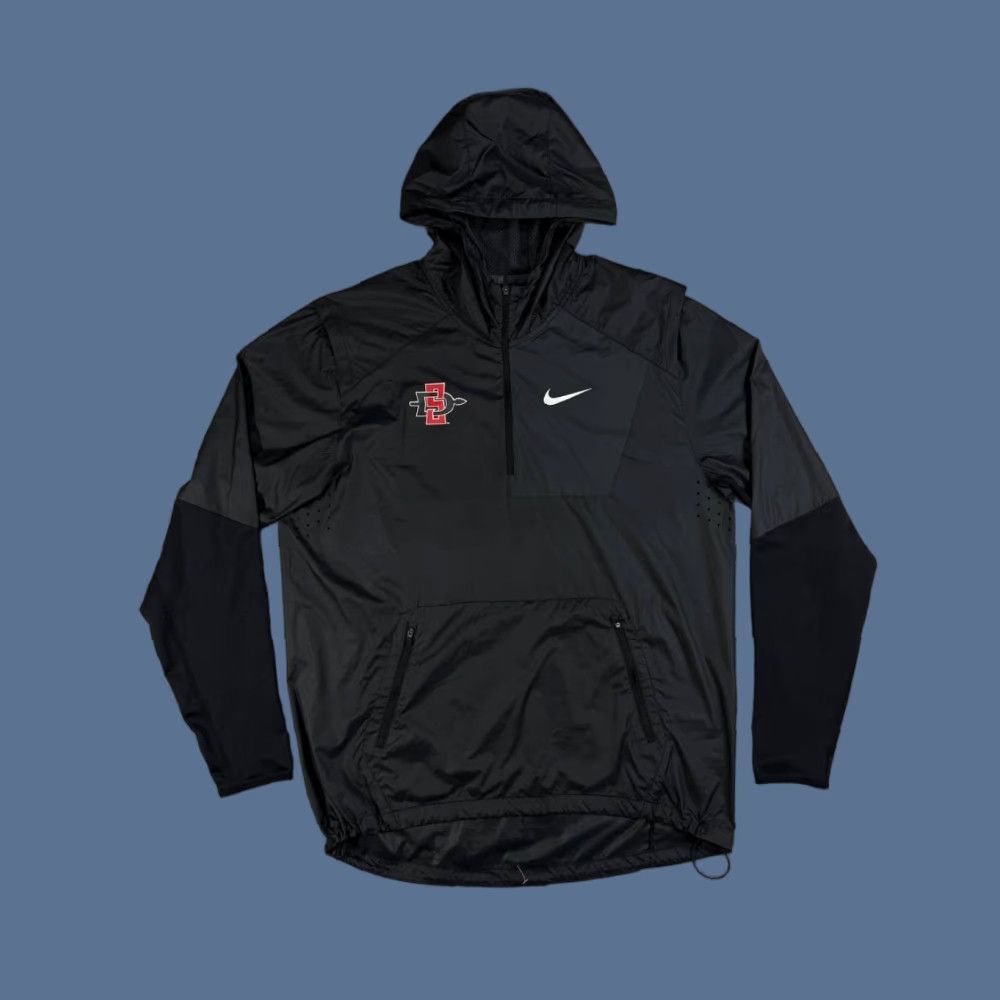 Nike Nike Speed Fly Rush Windbreaker Jacket Men L Black Windbreaker Running & Jogging Mens Size Large Size US L / EU 52-54 / 3 - 1 Thumbnail