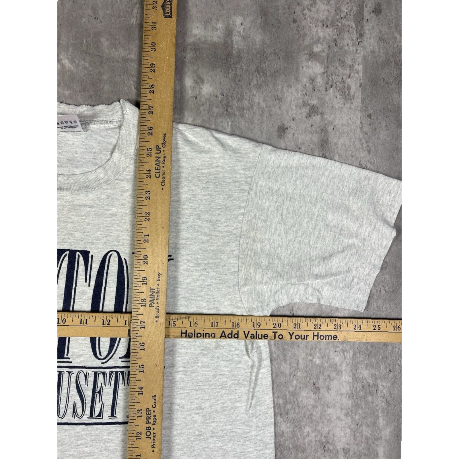 Vintage VINTAGE 90s Boston Massachusetts Graphic Print T-Shirt M & M Shirt Mens Gray Cotton Crew Neck Short Sleeve Size M 90s USA City Size US M / EU 48-50 / 2 - 7 Thumbnail