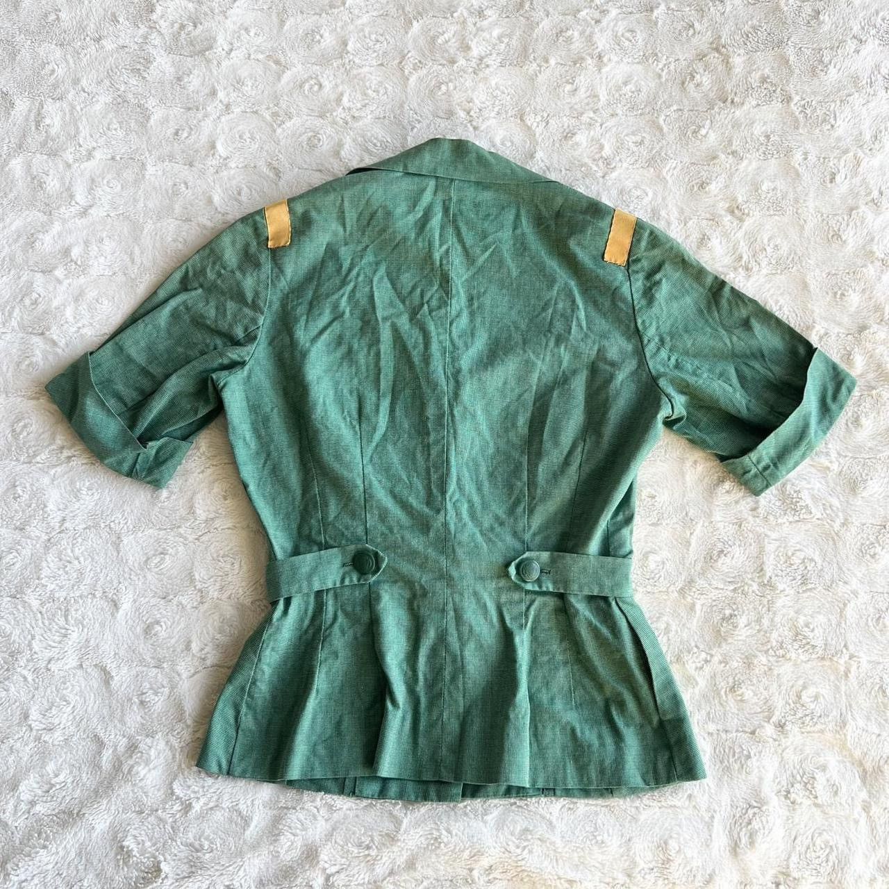 Other Vintage Girl Scouts Uniform Blouse Womens 8 Green Leader 60s Size M / US 6-8 / IT 42-44 - 2 Thumbnail