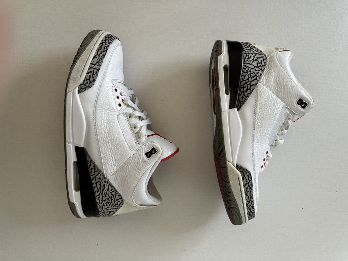 Jordan Brand Jordan 3 White and Cement 88' Dunk Contest 2013 Size US 13 / EU 46 - 4 Thumbnail