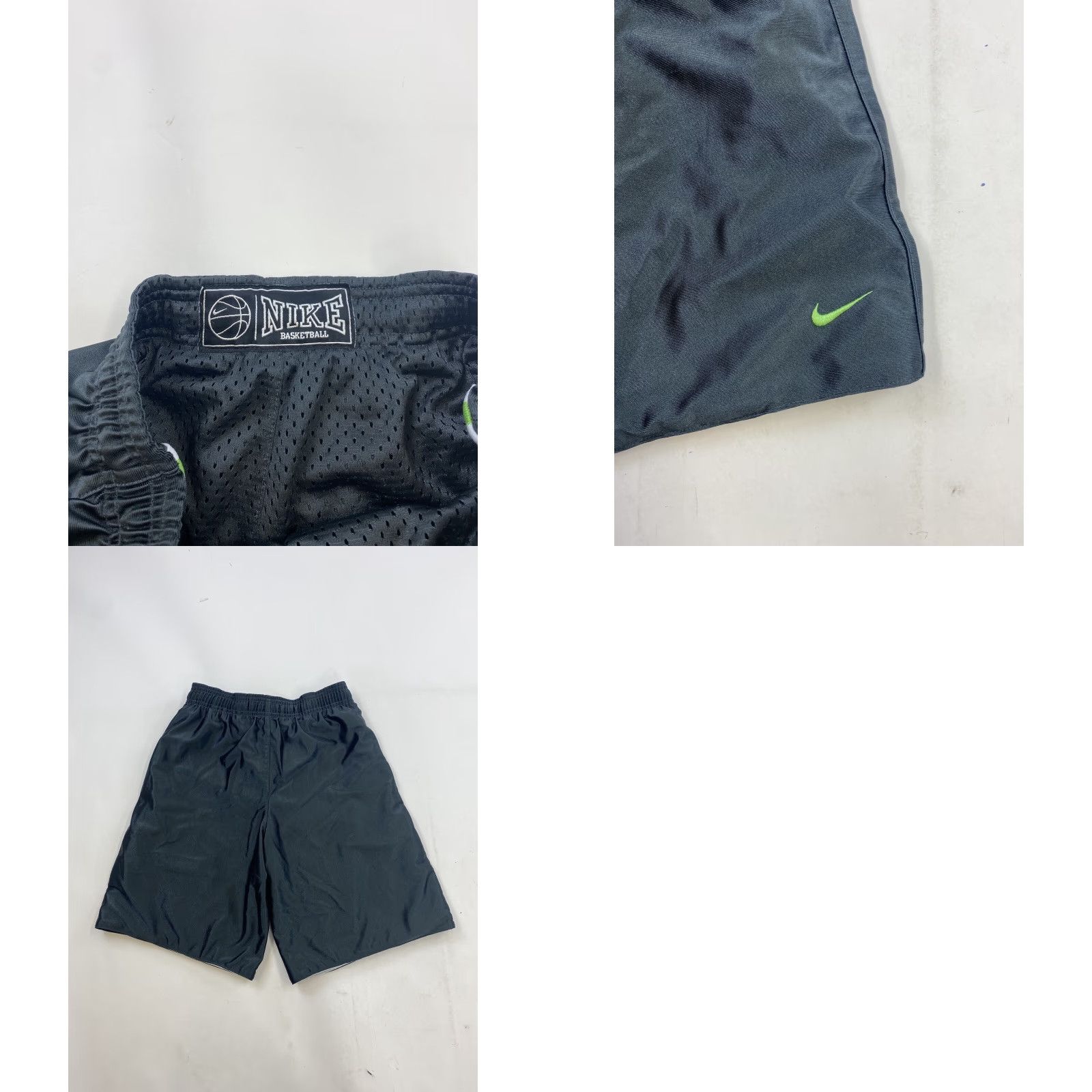 Nike Nike Reversible Basketball Shorts Mens Small Black Green Size US 29 - 8 Thumbnail
