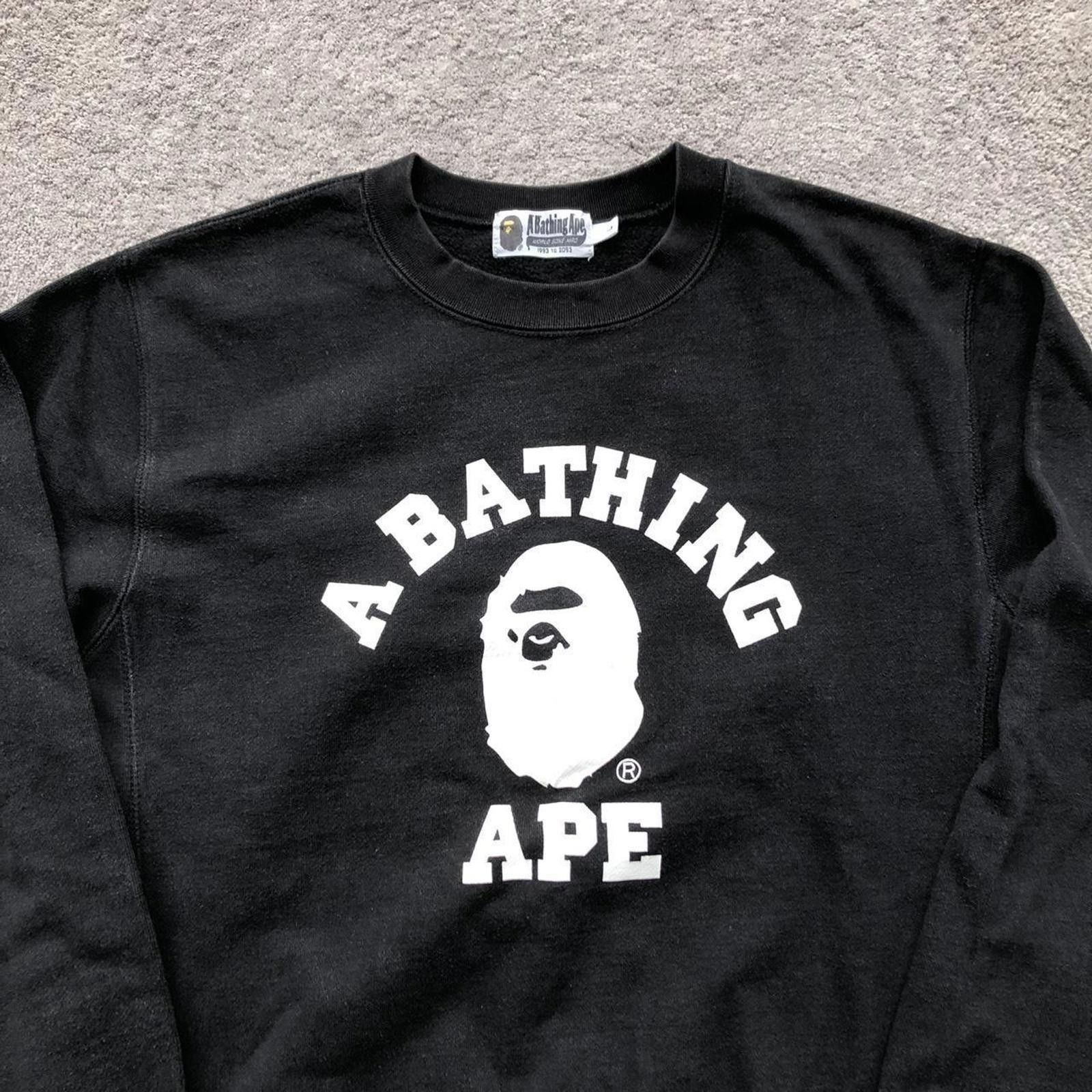 Bape Vintage A Bathing Ape Crewneck Jumper Sweatshirt Size US M / EU 48-50 / 2 - 2 Thumbnail