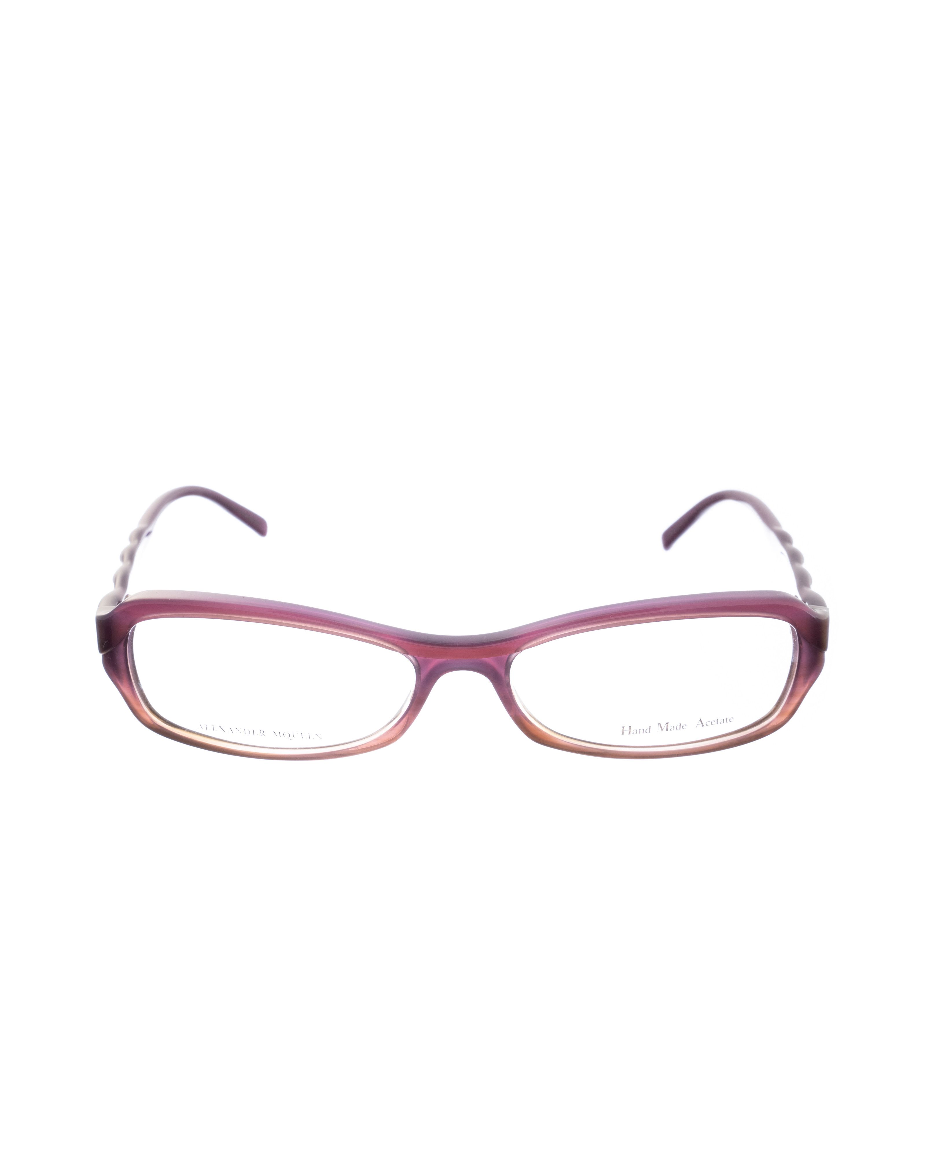 Alexander McQueen Alexander McQueen 90s Violet Swirl Cat-Eye Glasses Size ONE SIZE - 3 Thumbnail