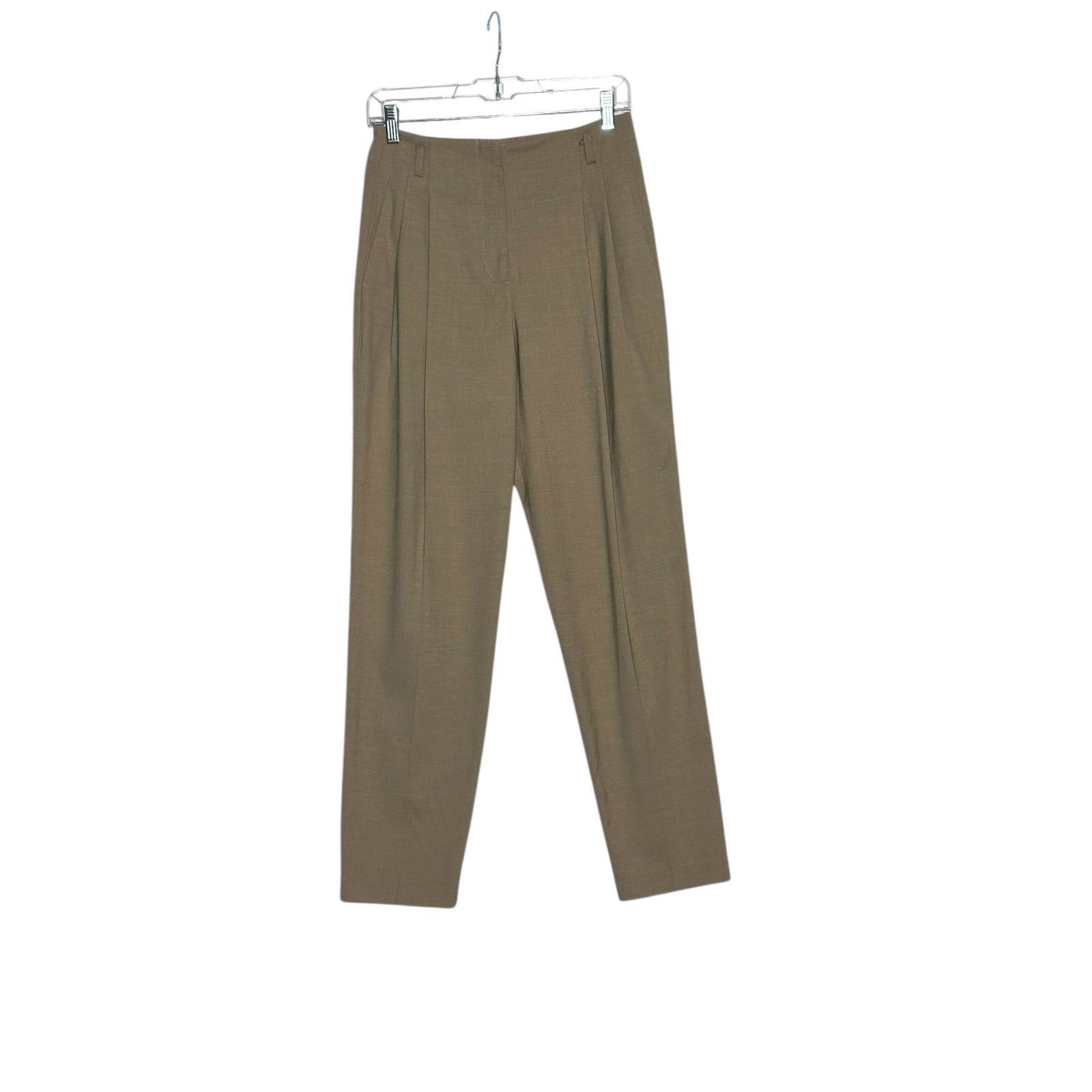 Zara Zara beige high waist pleated pants size Small Size 30" / US 8 / IT 44 - 6 Thumbnail