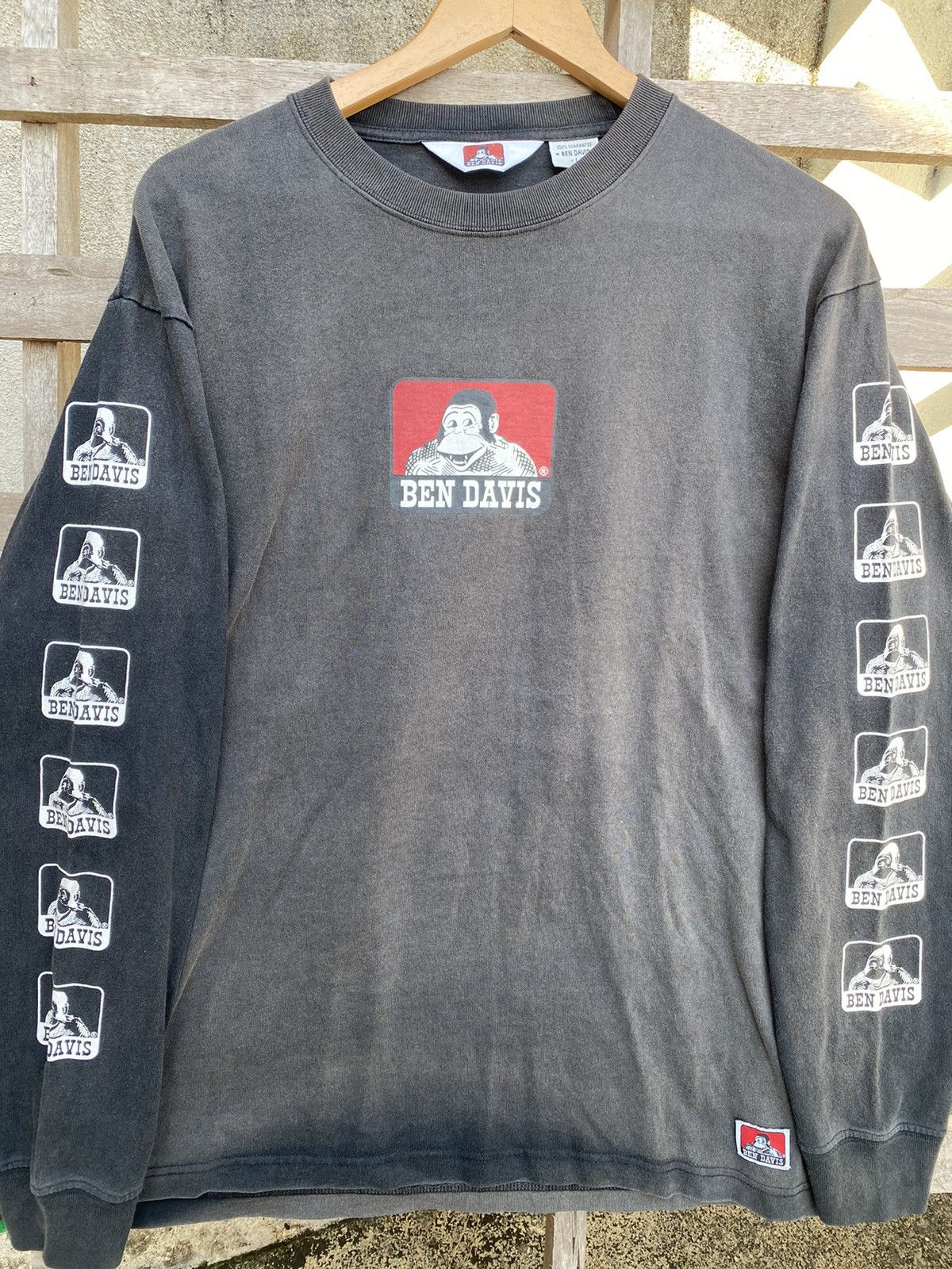 Ben Davis Vintage Sunfaded Ben Davis Big Print Long Sleeve Size US L / EU 52-54 / 3 - 3 Thumbnail